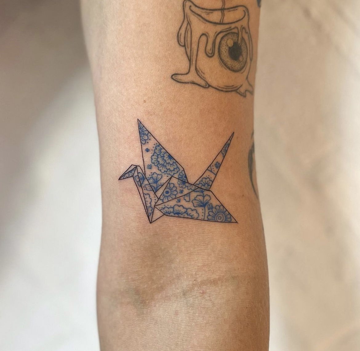 Porcelain Paper Crane - Tattoo Ticket