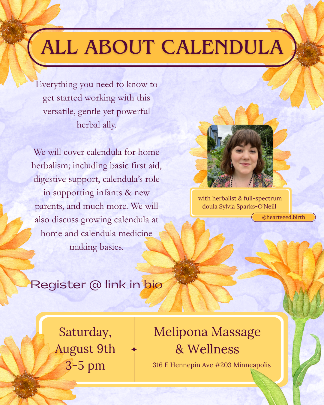 All About Calendula w/ Sylvia Sparks O'Neill