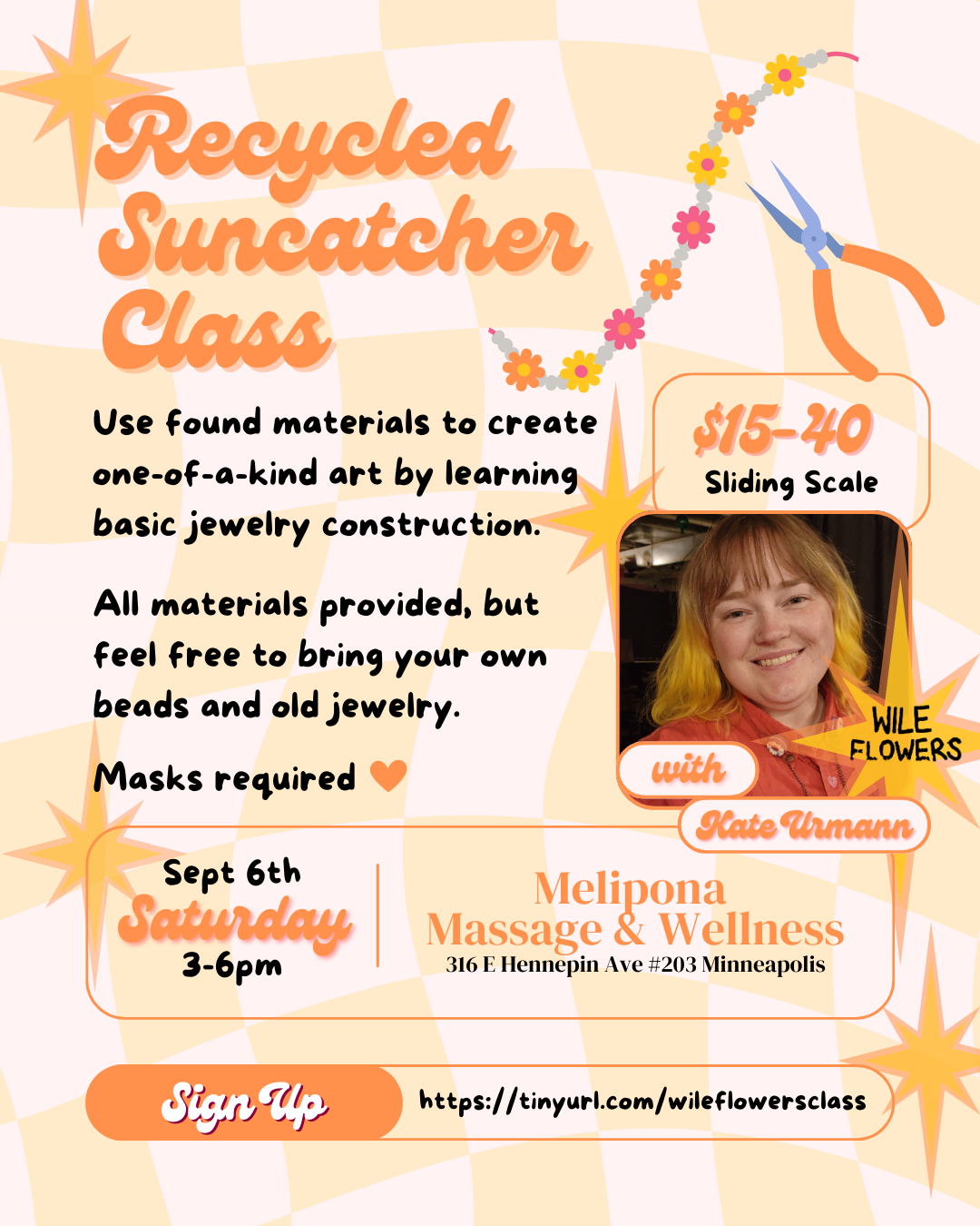 Recycled Suncatcher Class w/ Kate Urmann (Wileflowers)