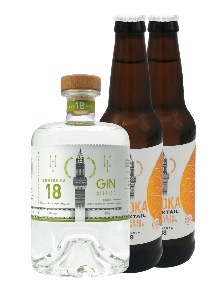 Enmienda Citrico (750ml) + 2 Vodka Naranja Mandarina de Regalo