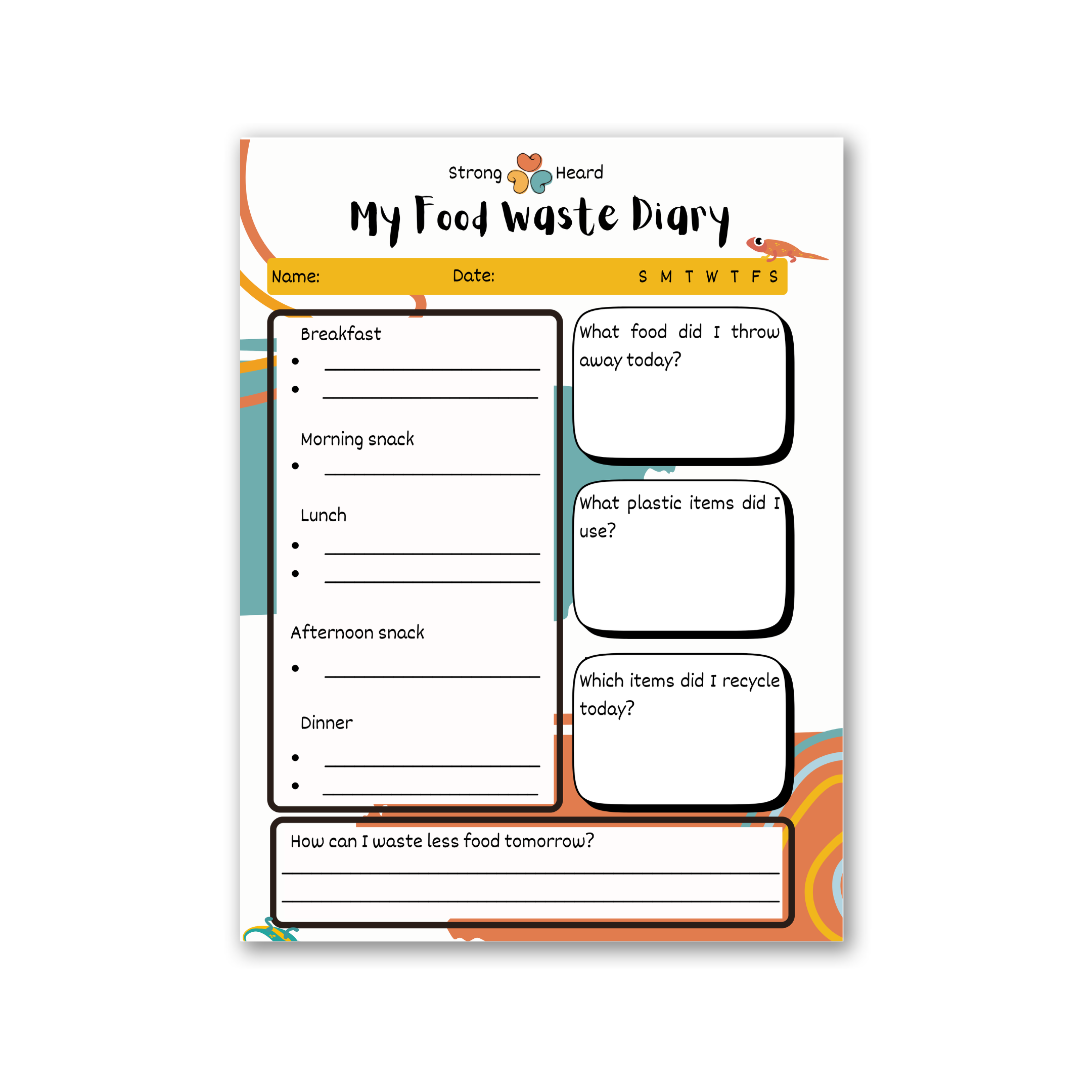 Food Waste Diary for Kids: Sustainability & Ethical Choices (Primary Years)