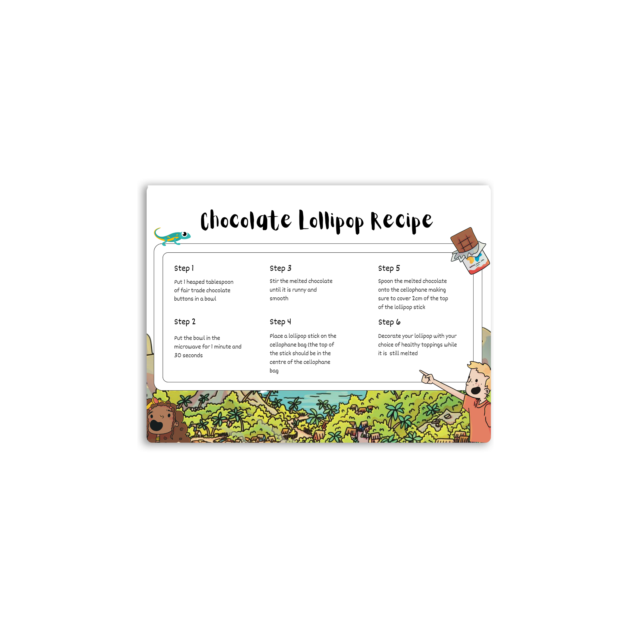 Recipe: Fair Trade Chocolate Lollipop