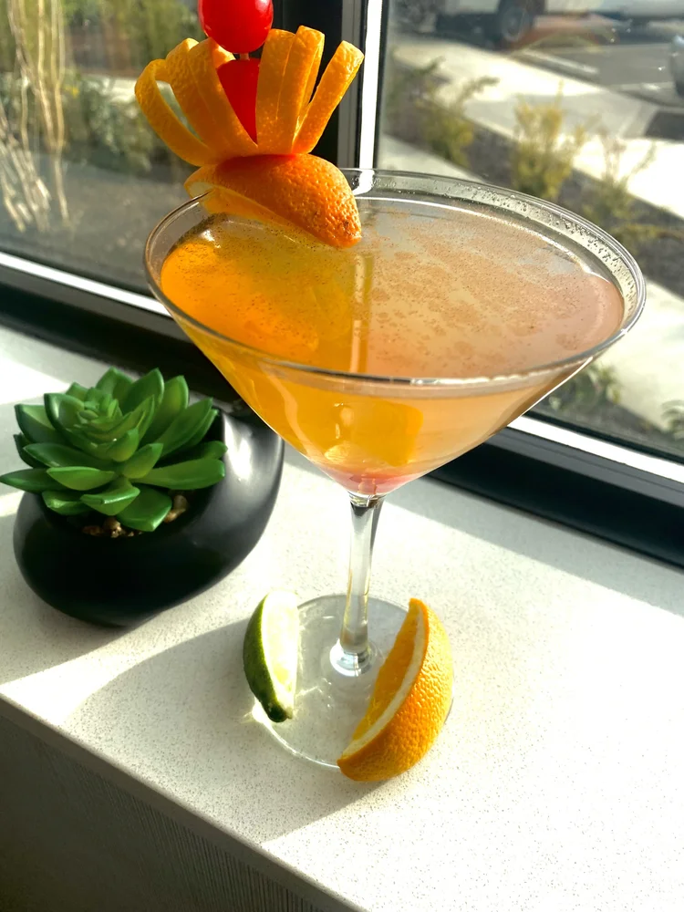 A Tsunami cocktail at an event