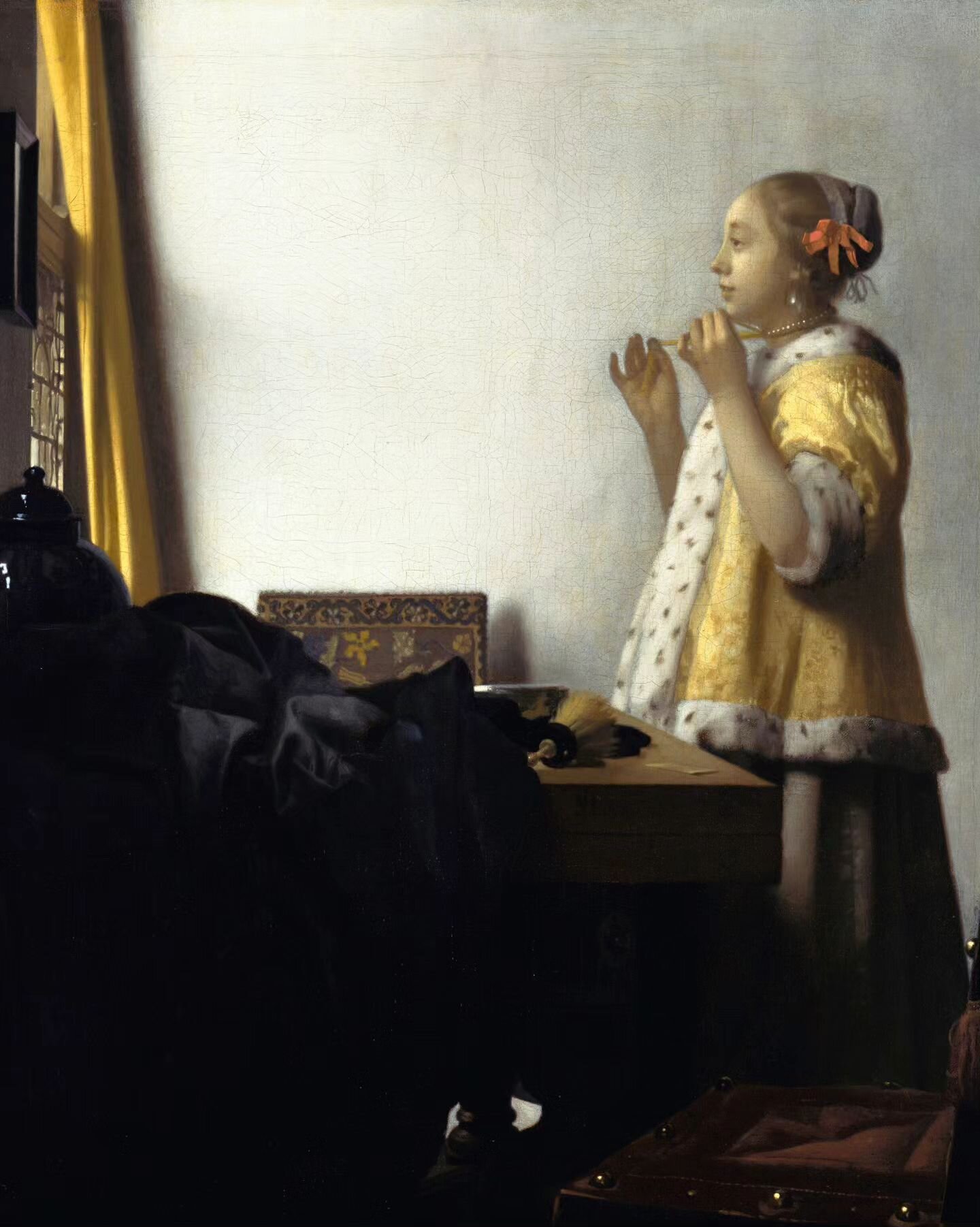 Johannes Vermeer was a perfectionist. He painted slowly and with expensive pigments. He made only 34 paintings, most of them quiet, eerily realistic domestic scenes. Vermeer was mildly successful in his day, but his death left his family impoverished