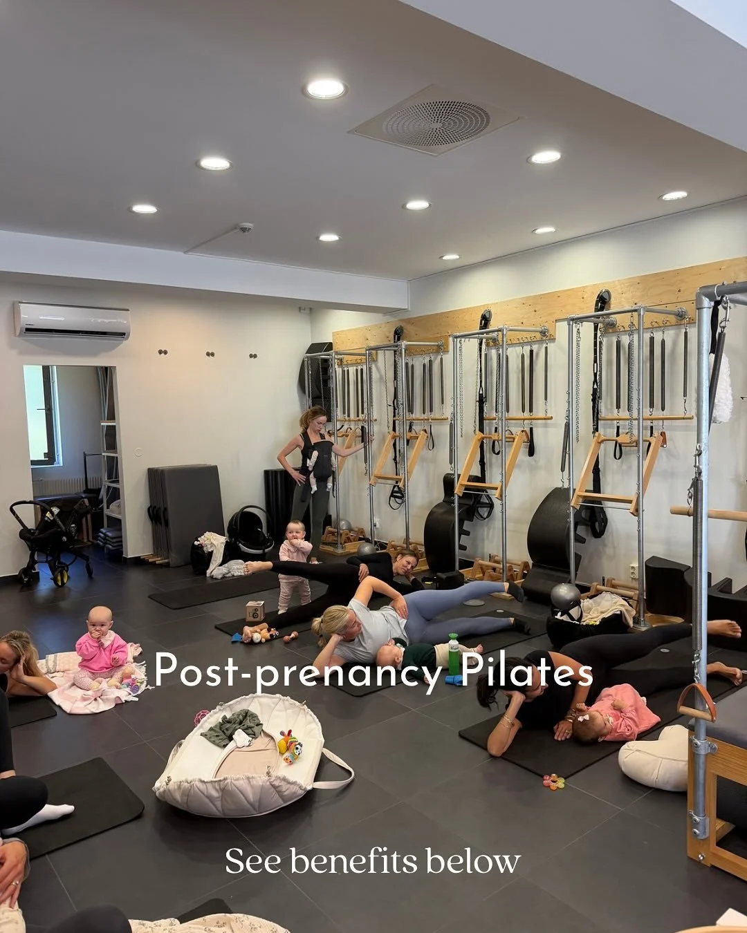 There&rsquo;s no argument that we have some of the cutest clients around!! 
After having a baby, your body deserves gentle yet effective movement to help you feel strong, supported, and energized again. Pilates is one of the best ways to rebuild your