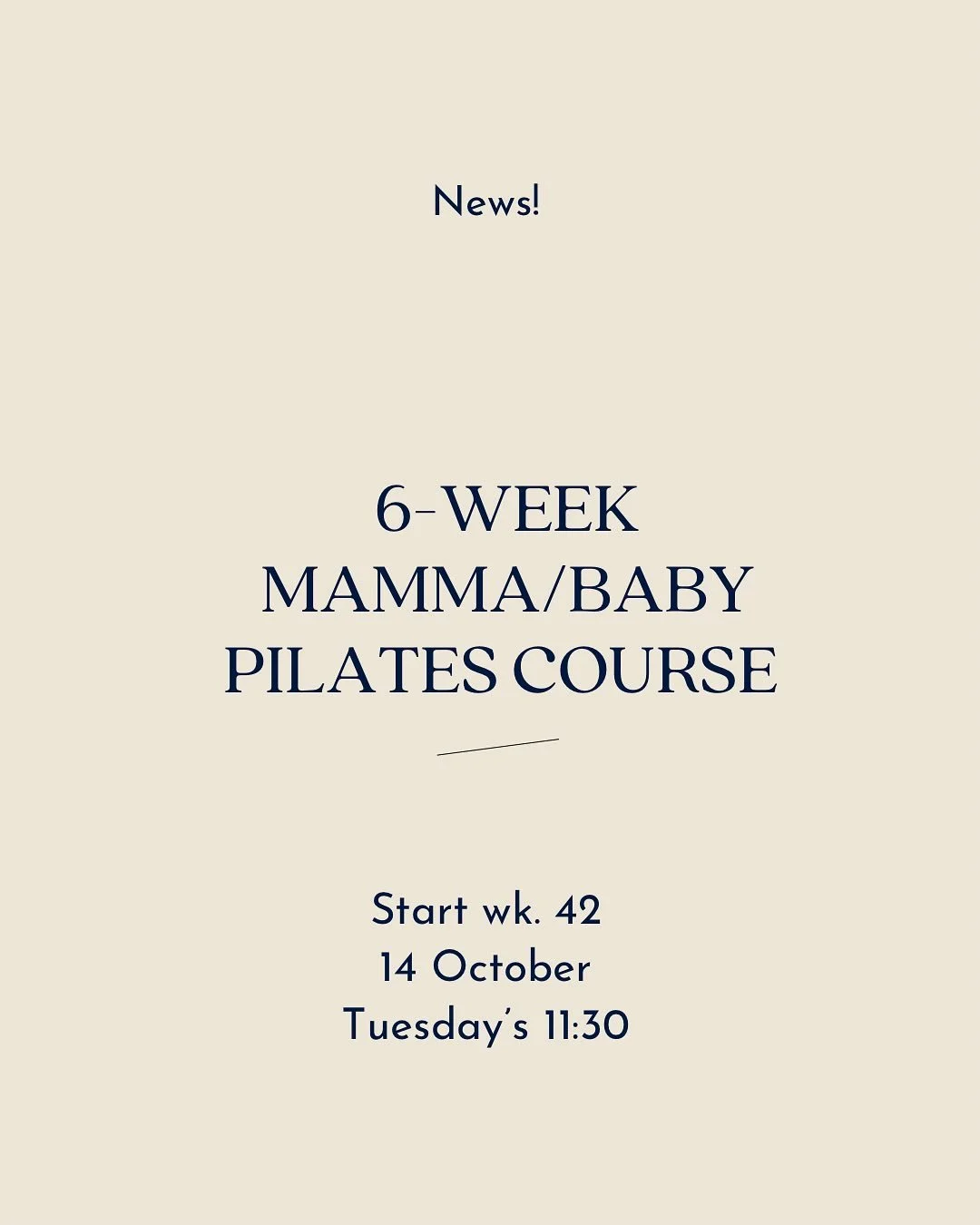 From core to connection: regain strength while your baby joins the journey!
