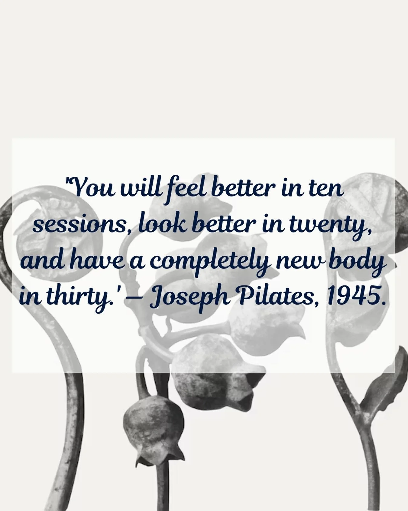 He said this before most of us were born. The method hasn&rsquo;t changed because it doesn&rsquo;t need to.

&nbsp;
What class will you start with? 🔗 Book at the link in bio. 

#josephpilates #pilatesquote #pilatesworks #pilatesstudio #h&ouml;llvike