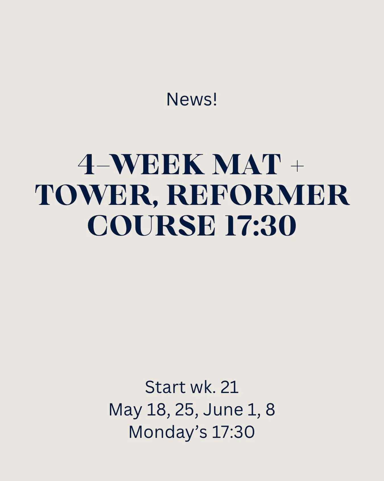 Last beginner course is up before summer start!