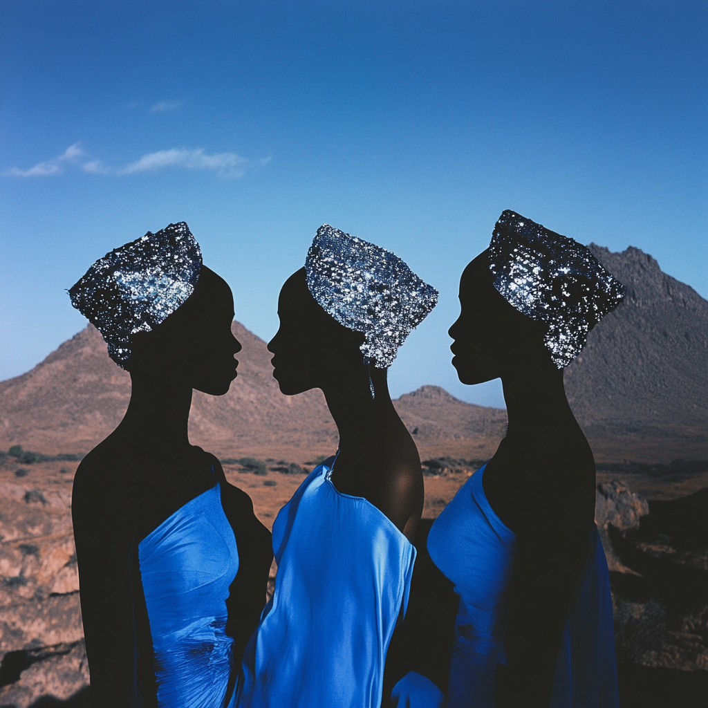 wolfmvn_Three_African_women_wearing_blue_dresses_and_silver_hea_0ae3b298-795a-4ffb-a853-dbdd4bb08224.png