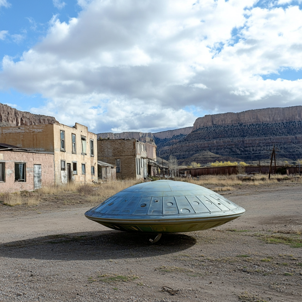 wolfmvn_a_modern_flying_saucer_on_ground_in_a_deserted_wester_3a36d478-7d67-4844-ab4e-9fc7be64ca28_0.png