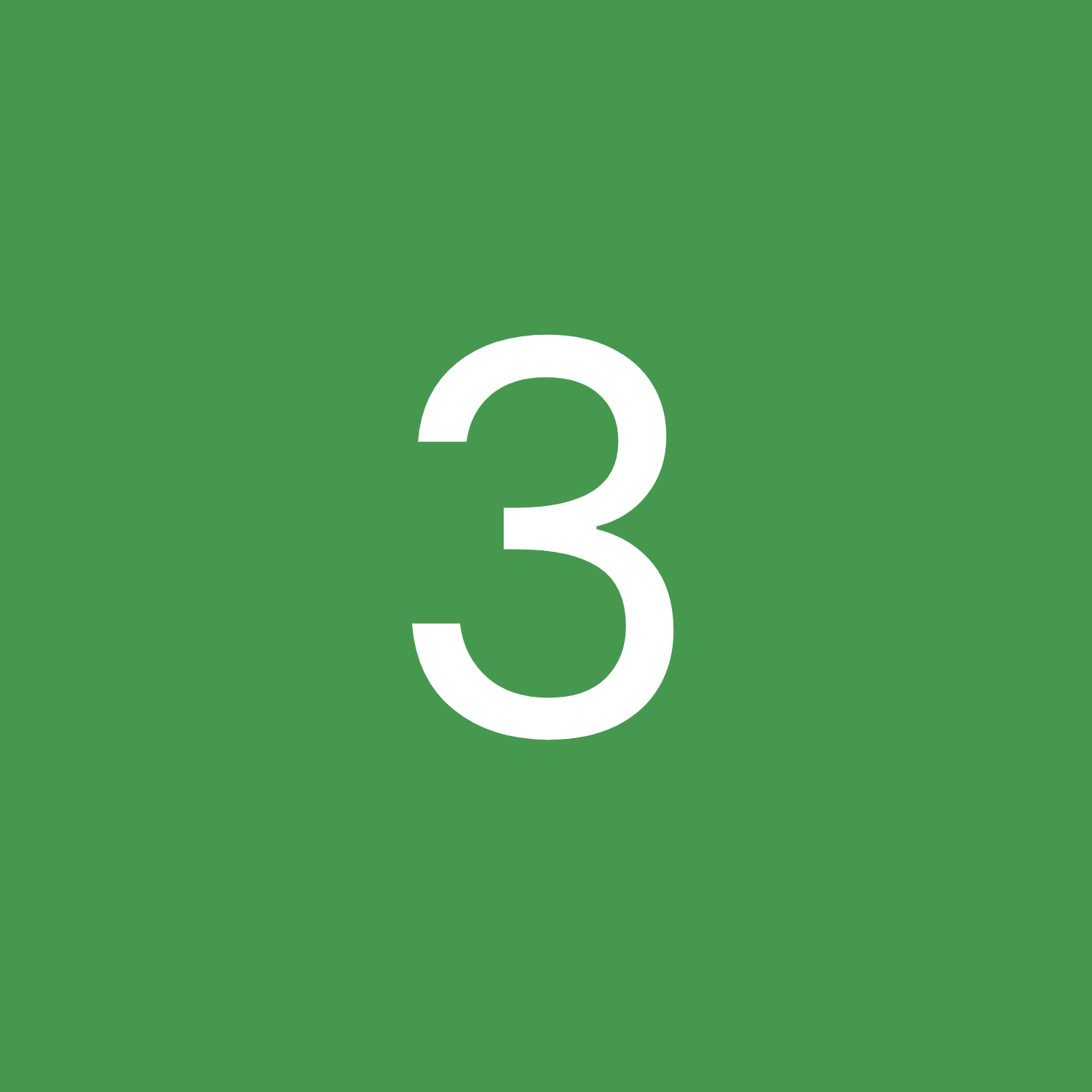 green circle with a white number 3