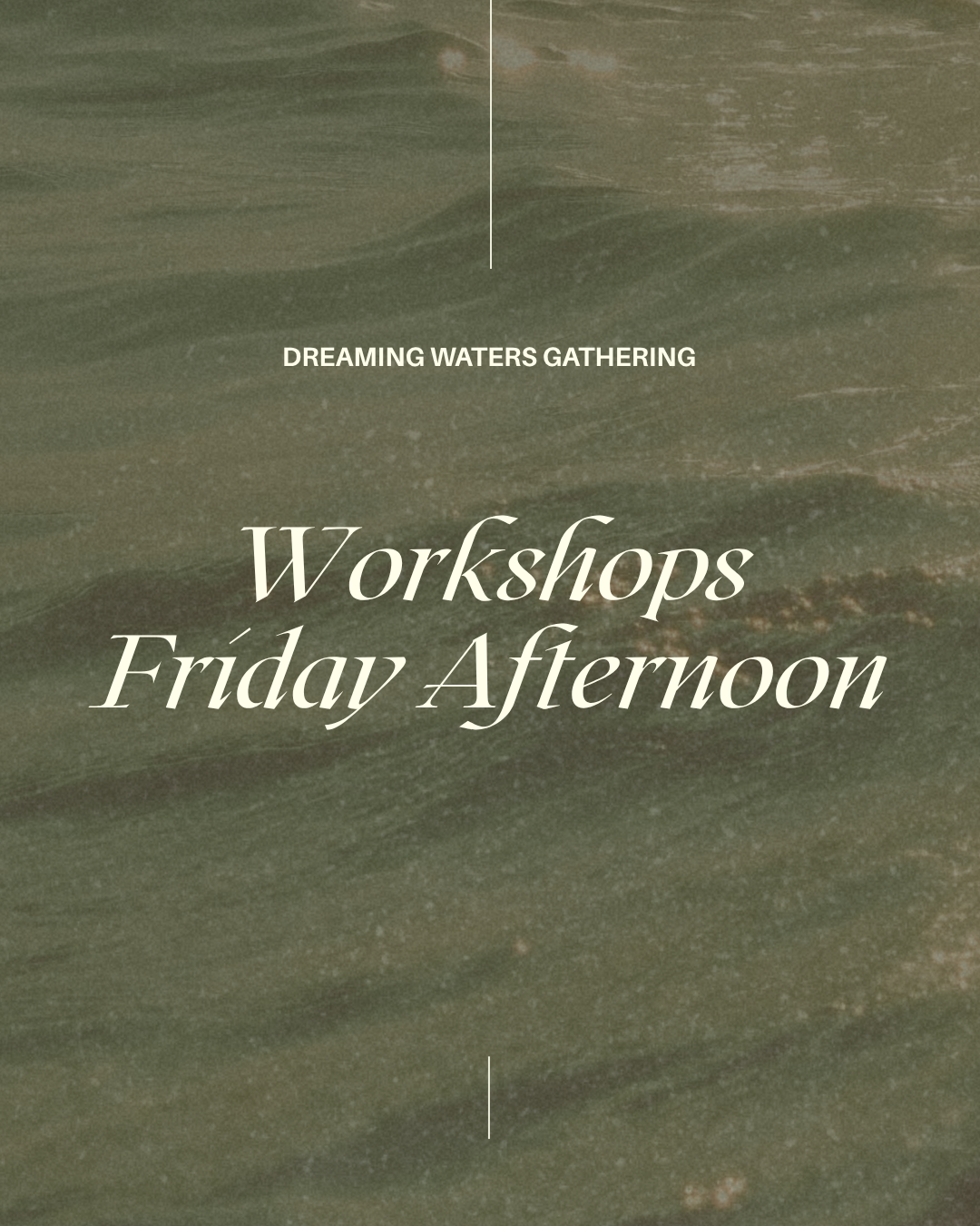 Workshop Friday Afternoon