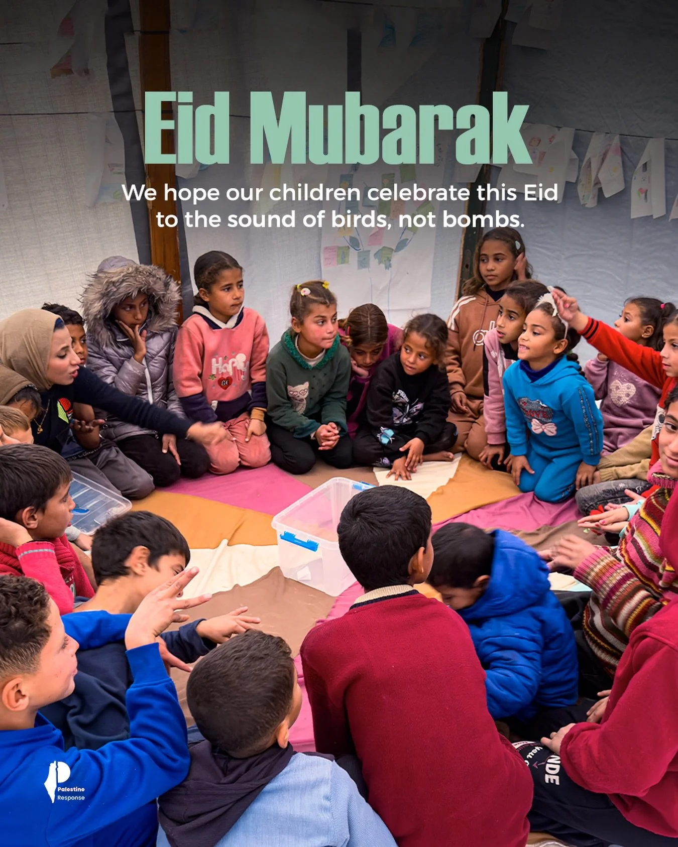 As families gather in prayer and celebration around the world, we hold close the children of Gaza, our children who deserve freedom, safety, laughter, and the simple joy of Eid.

May this Eid bring comfort where there is grief, healing where there is