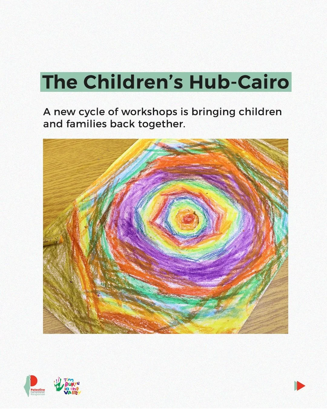 The Children&rsquo;s Hub in Cairo is a space to return, reconnect and heal together.

Twice a week, children and their families come together to learn, play, create and connect, building on the progress they&rsquo;ve already made.

Through psychosoci