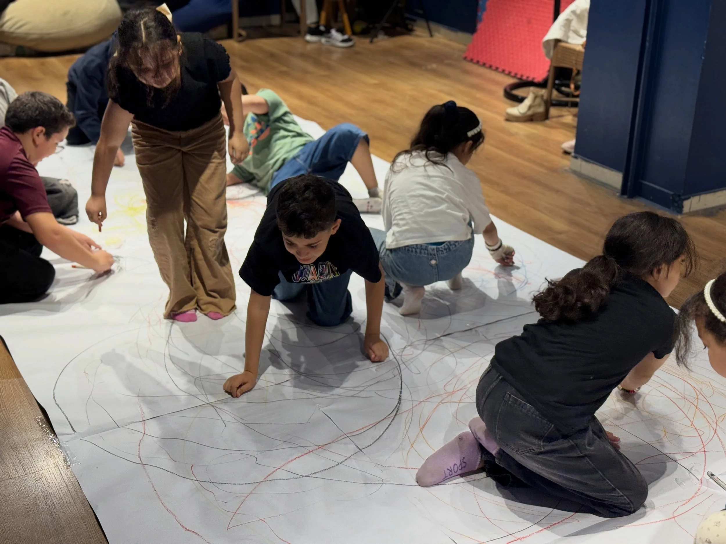 As part of our Movement and Dance track, children aged 10&ndash;12 explored their bodies and emotions through free movement and drawing.

Without rules or expectations, they used colours, lines, and movement to express themselves freely in their spac