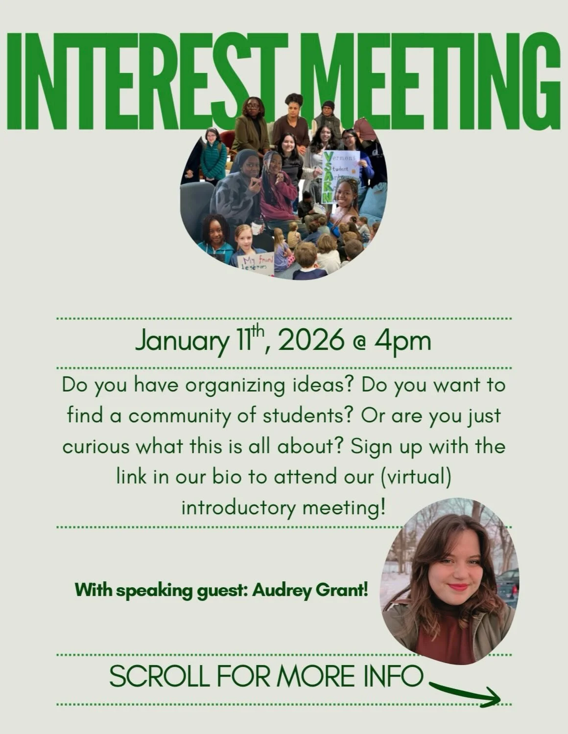 Join us at our introductory meeting on January 11th @ 4pm (on zoom)!! Sign up with the link in our bio, story, or copy and paste this link: https://form.jotform.com/253441411738151
