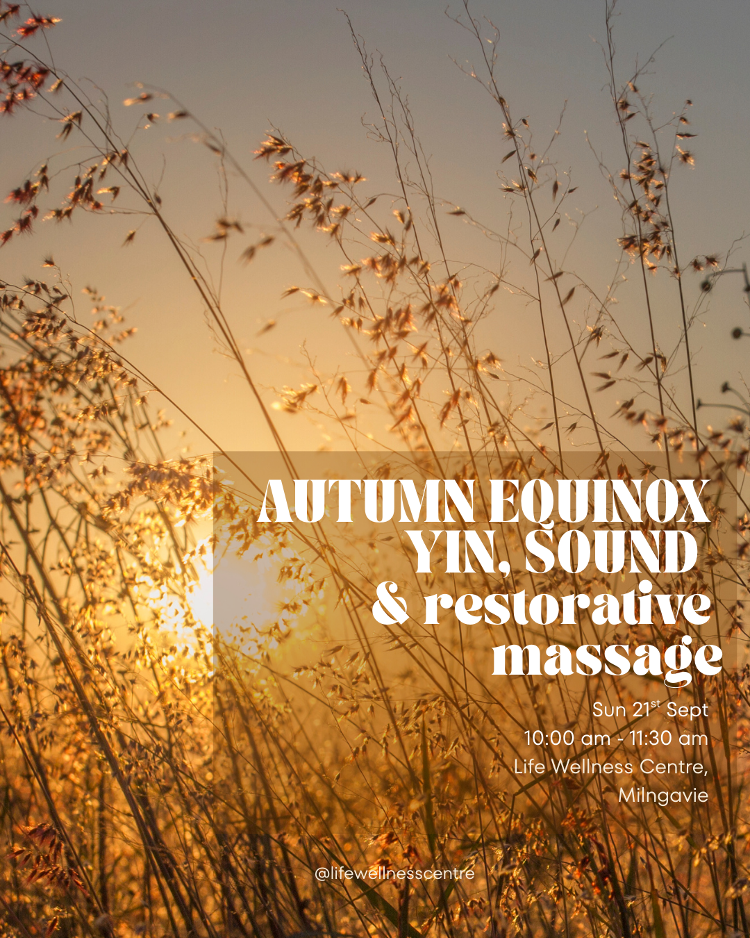 Autumn Equinox Yin, Sound & Restorative Massage