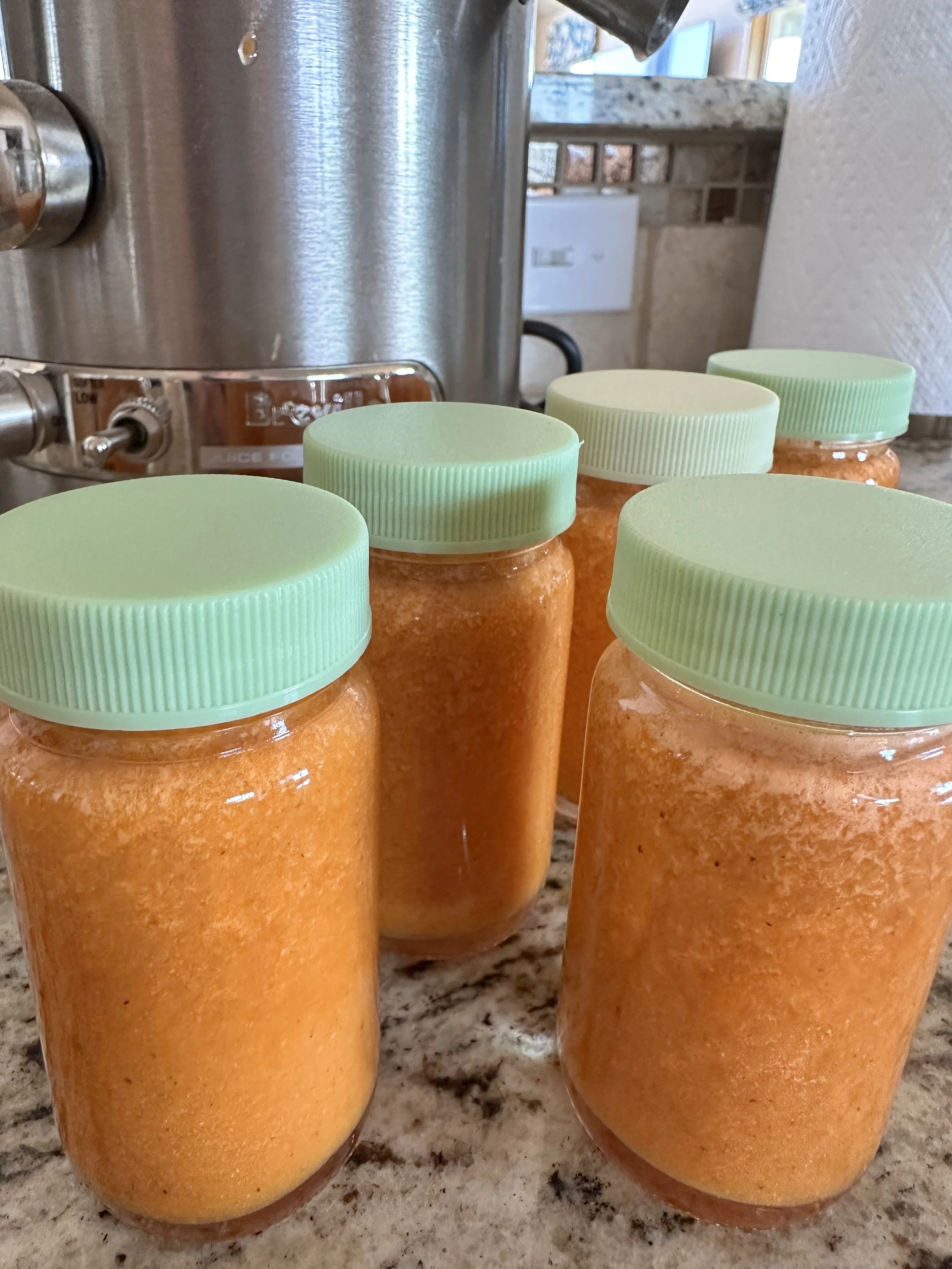 Morning juicing ritual