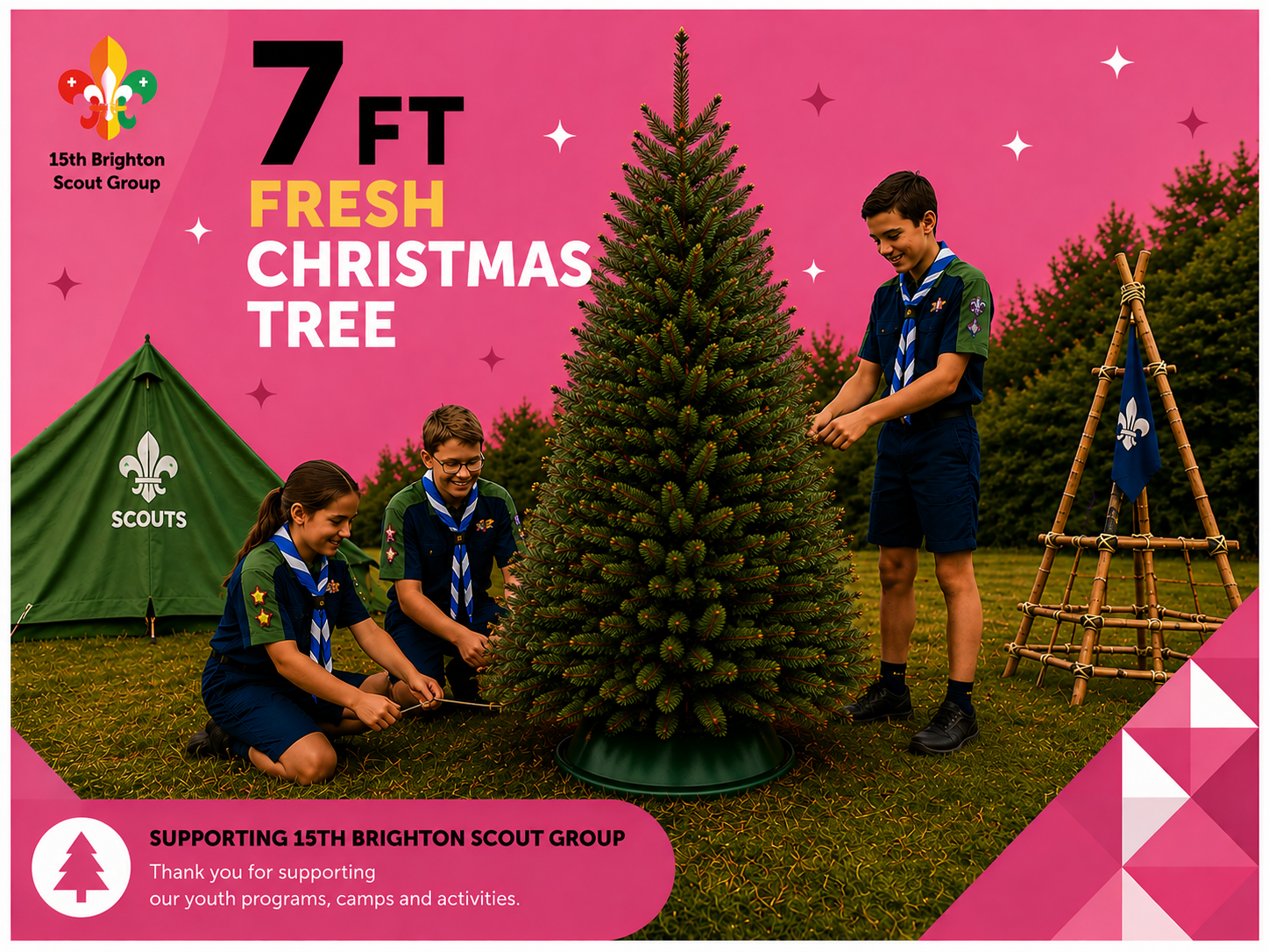 7 ft Fresh Christmas Tree