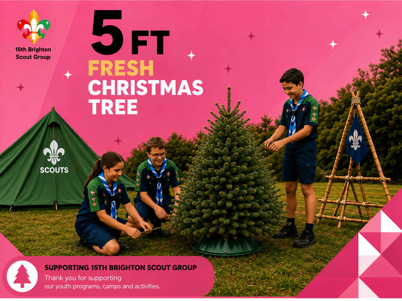 5 ft Fresh Christmas Tree