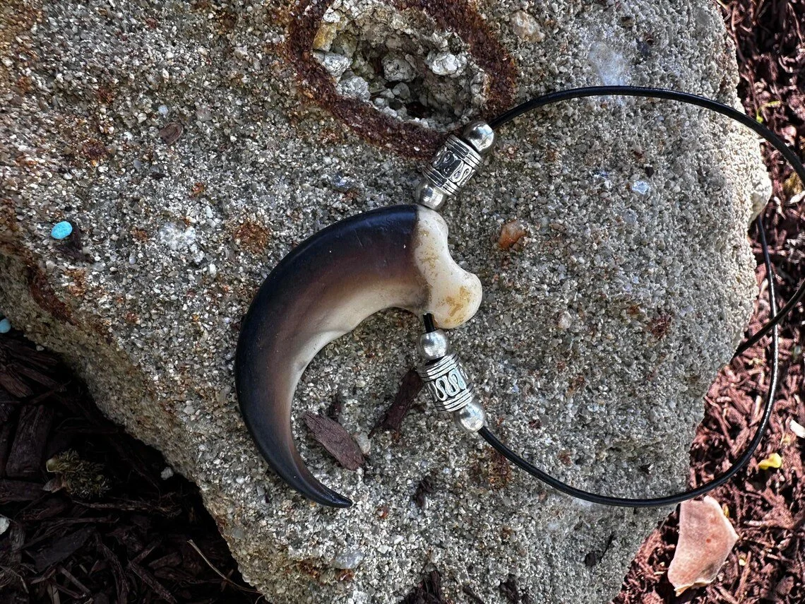 Replica Black Bear claw necklace