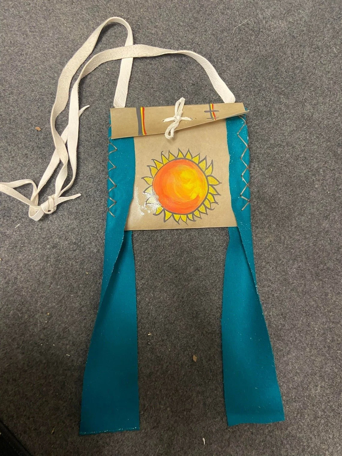 Sun Parfleche Bag