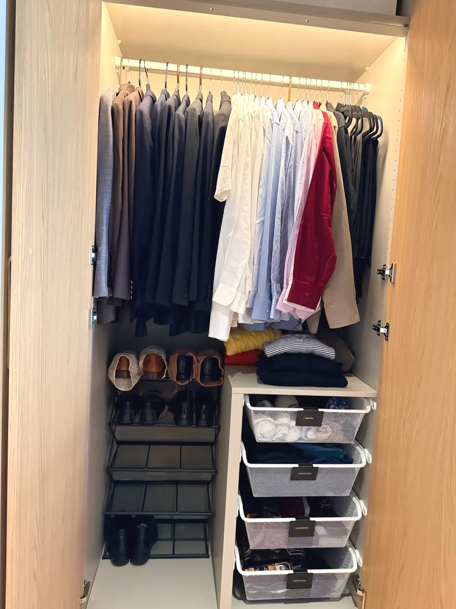 organized bedroom closet for you