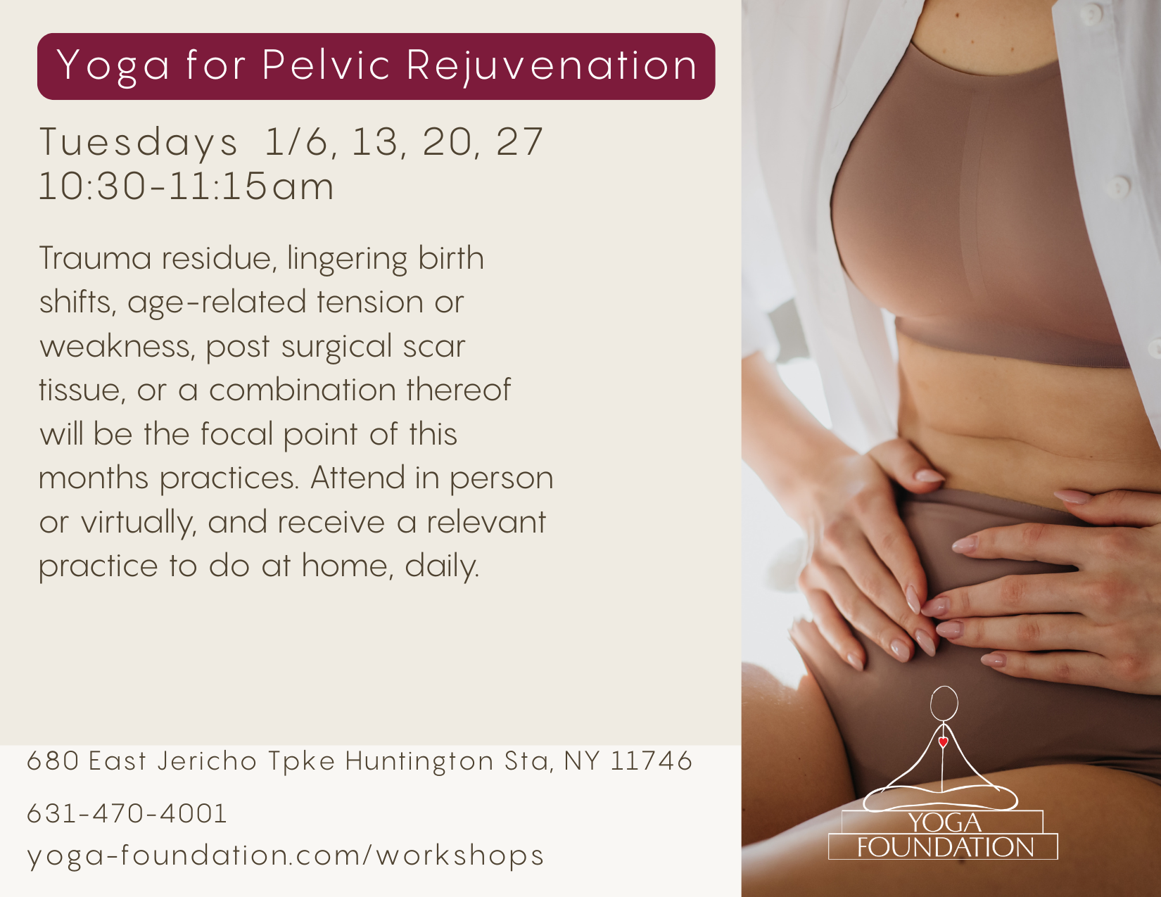 Yoga Therapy for Improved Pelvic Function