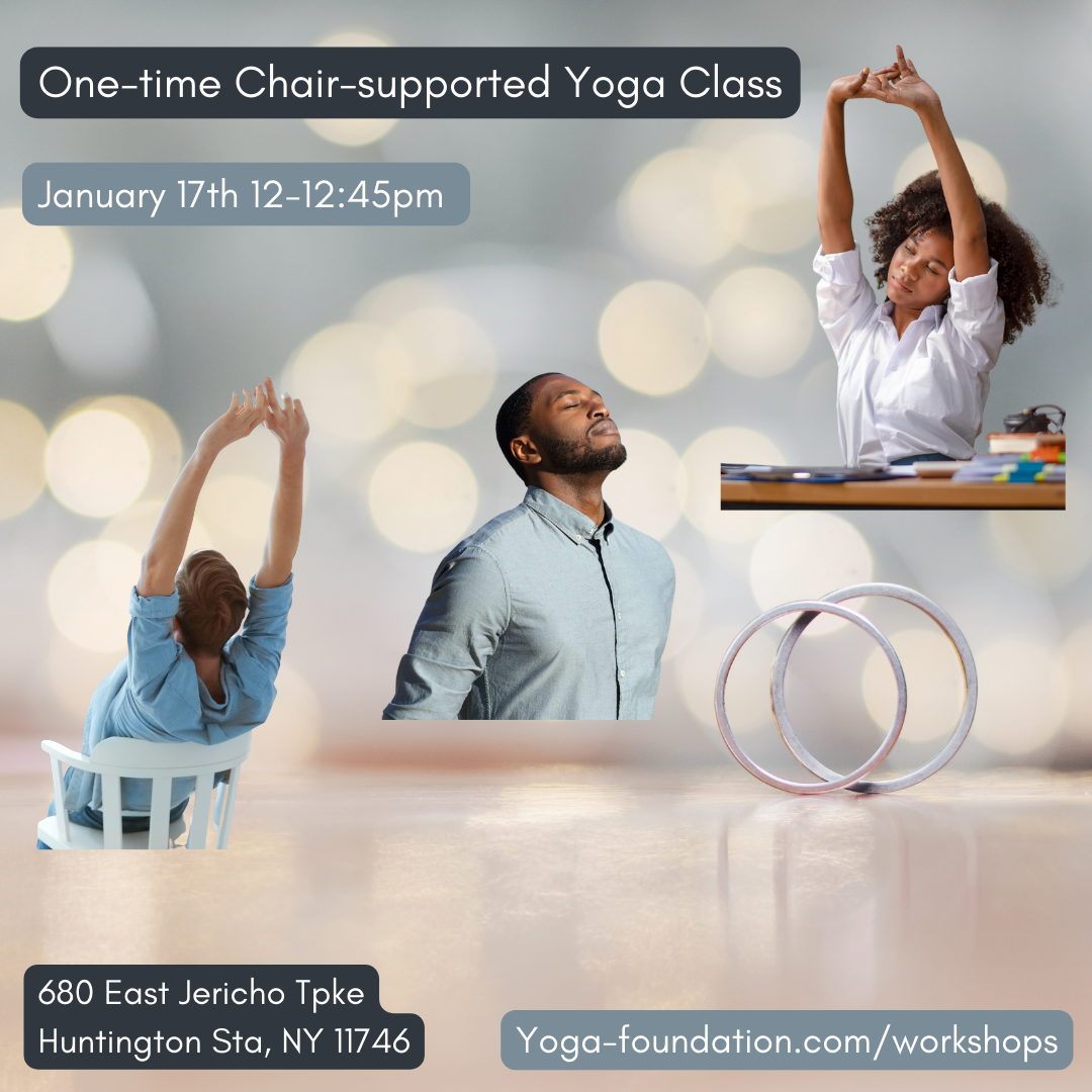 Saturday Chair-Supported Yoga - January in person