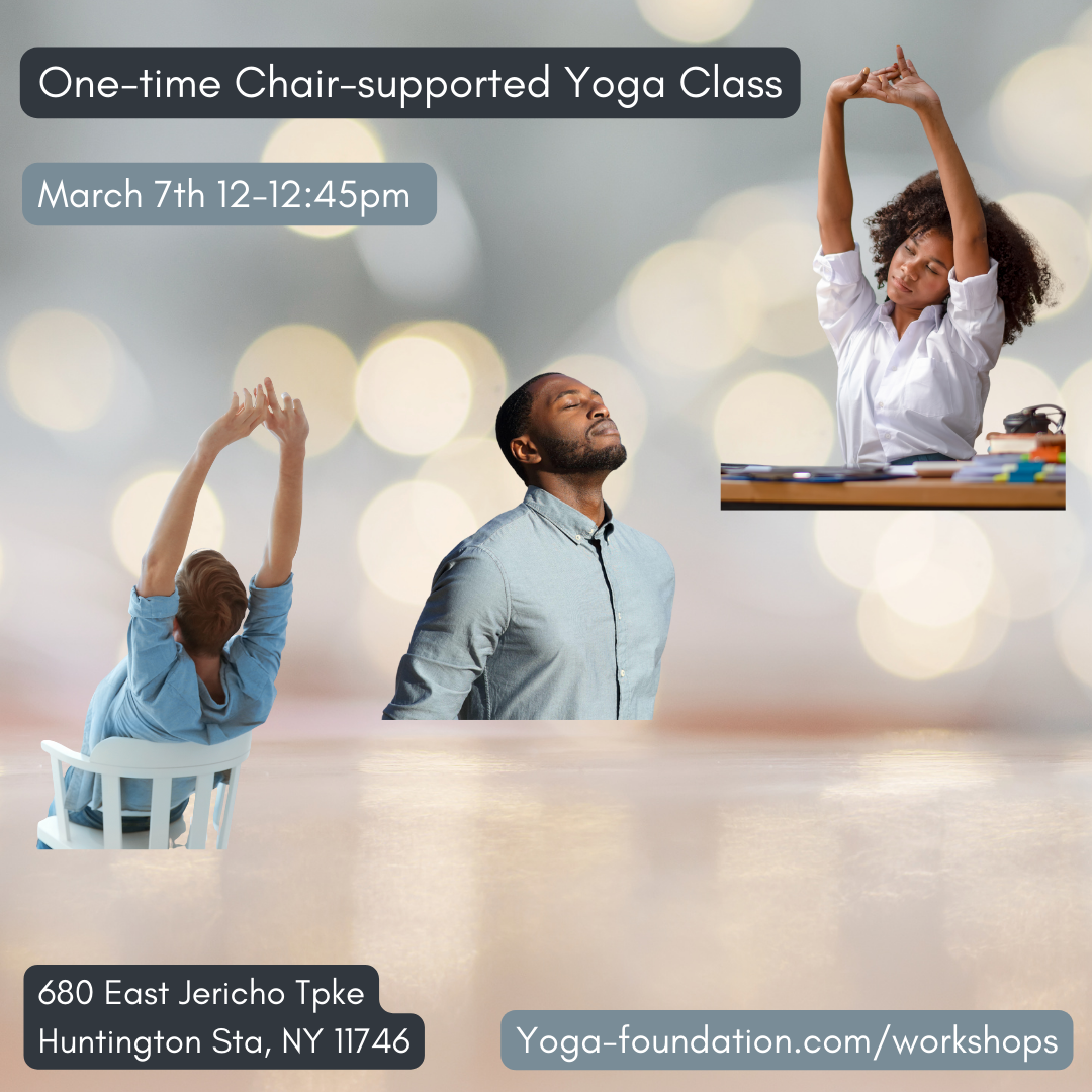 Saturday Chair-Supported Yoga - February in person
