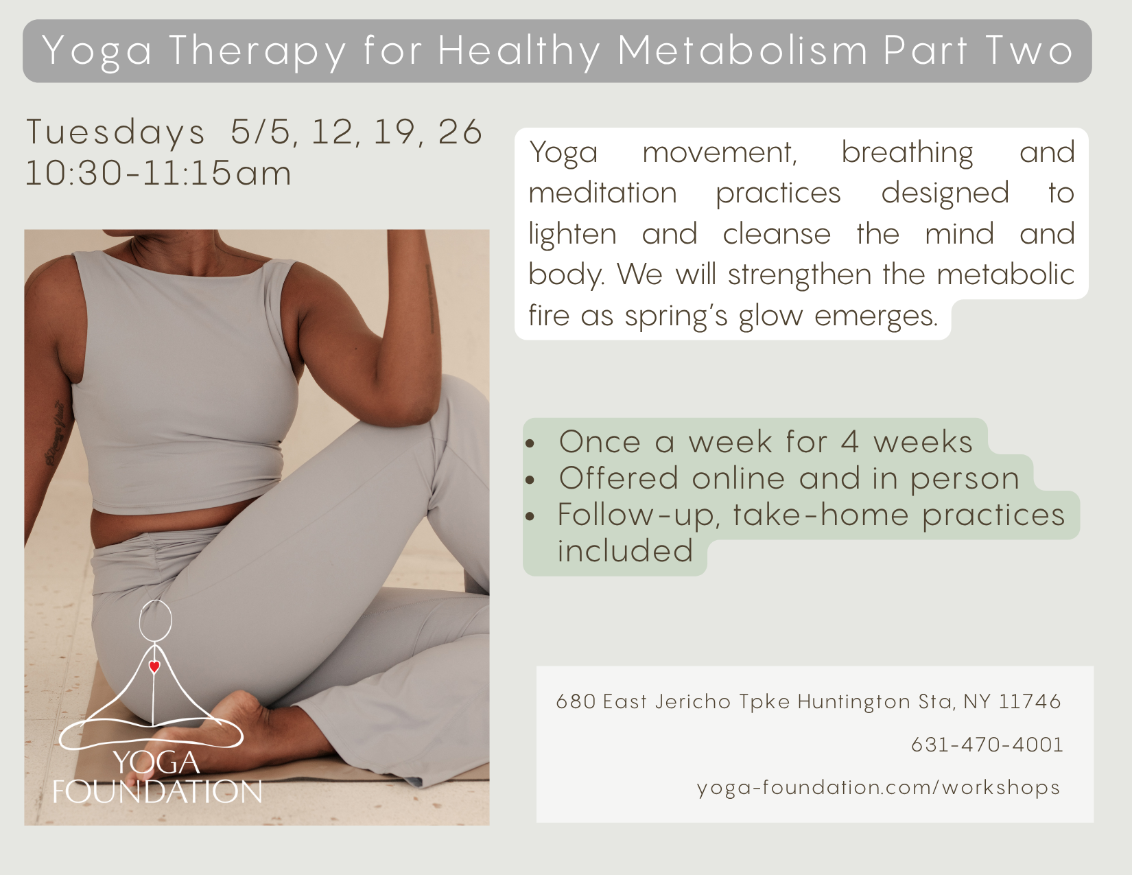 Yoga for Healthy Metabolic Function Part Two