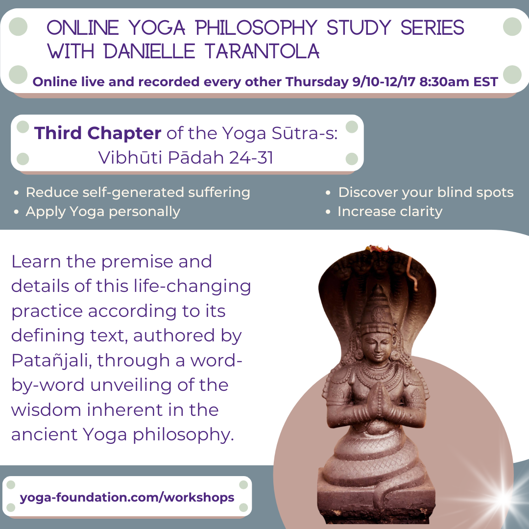 Vibhuti Padah Philosophy Class III. 24-31