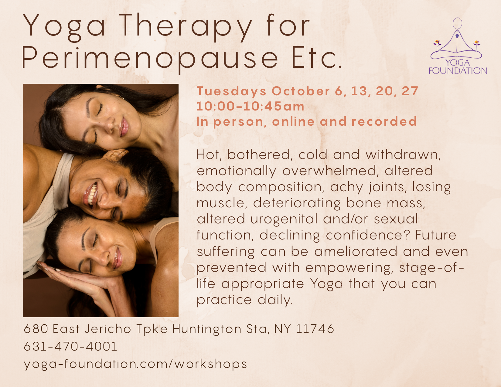 Yoga for Perimenopause and Beyond