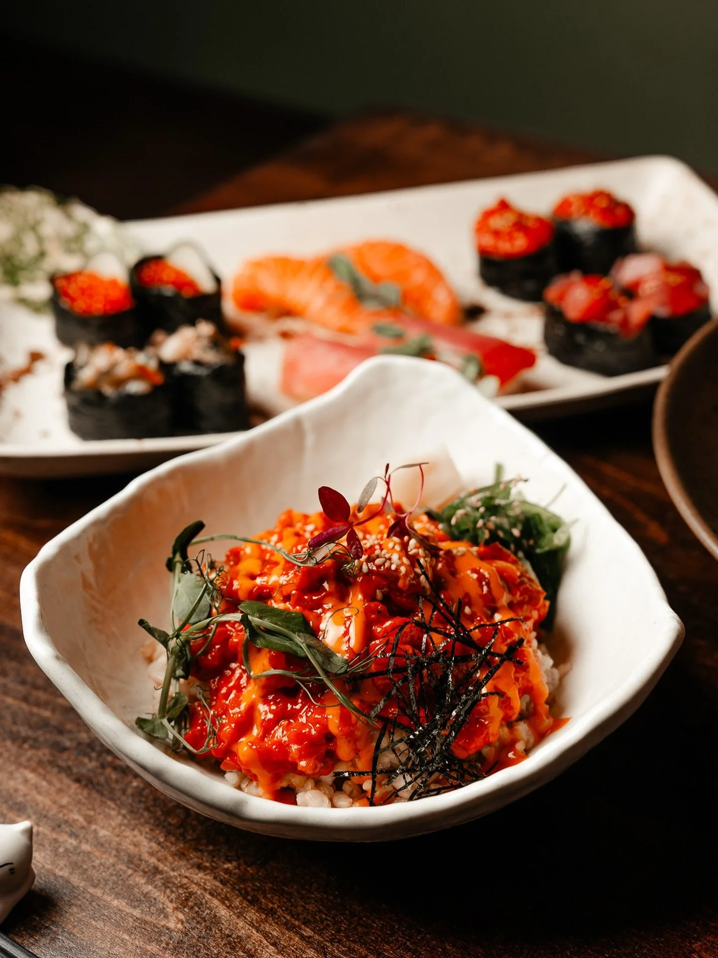 Spicy. Silky. Perfectly balanced. Our spicy salmon tartare donburi is calling 🍣✨