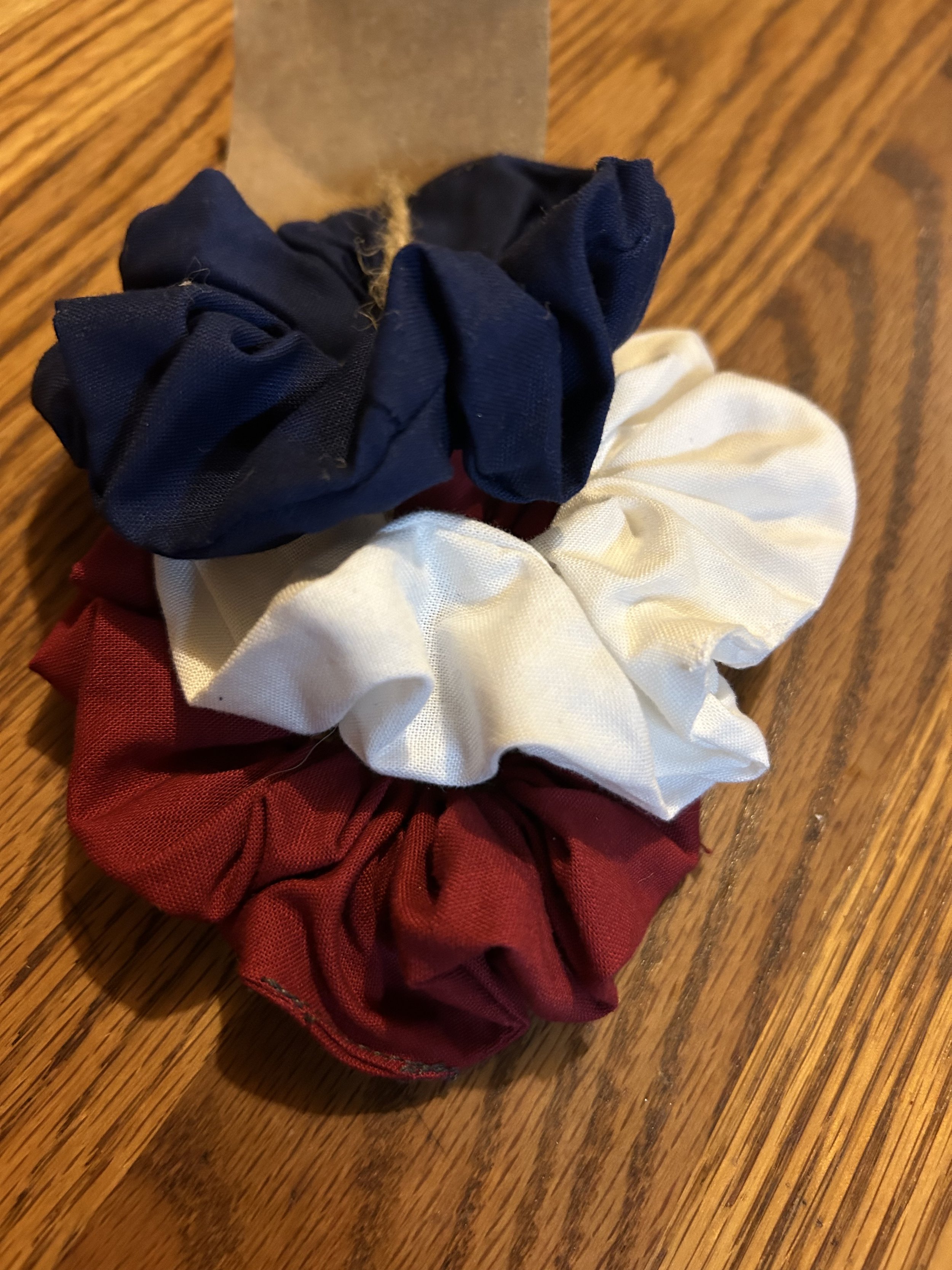 RWB Hair scrunchies