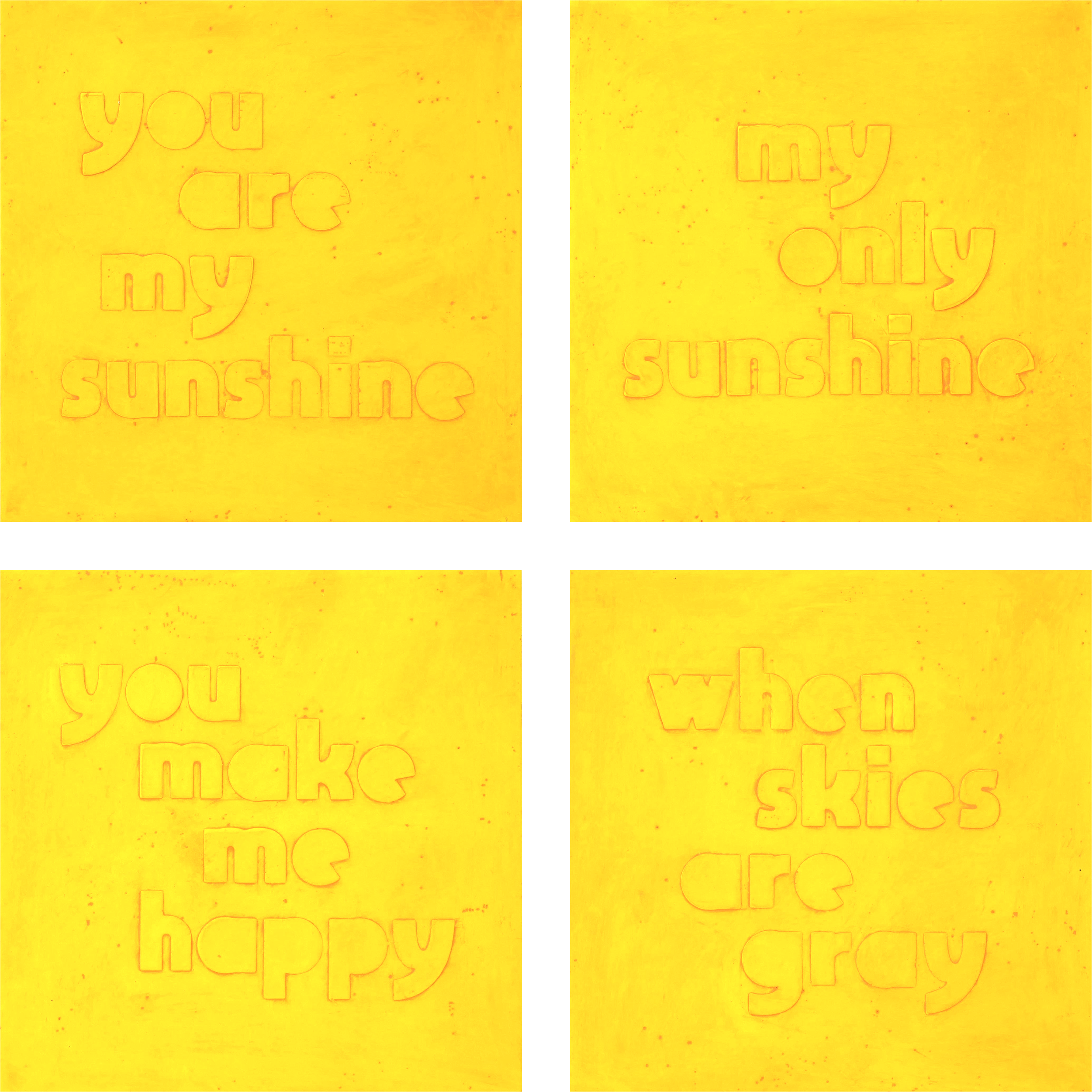 You Are My Sunshine Quadriptych
