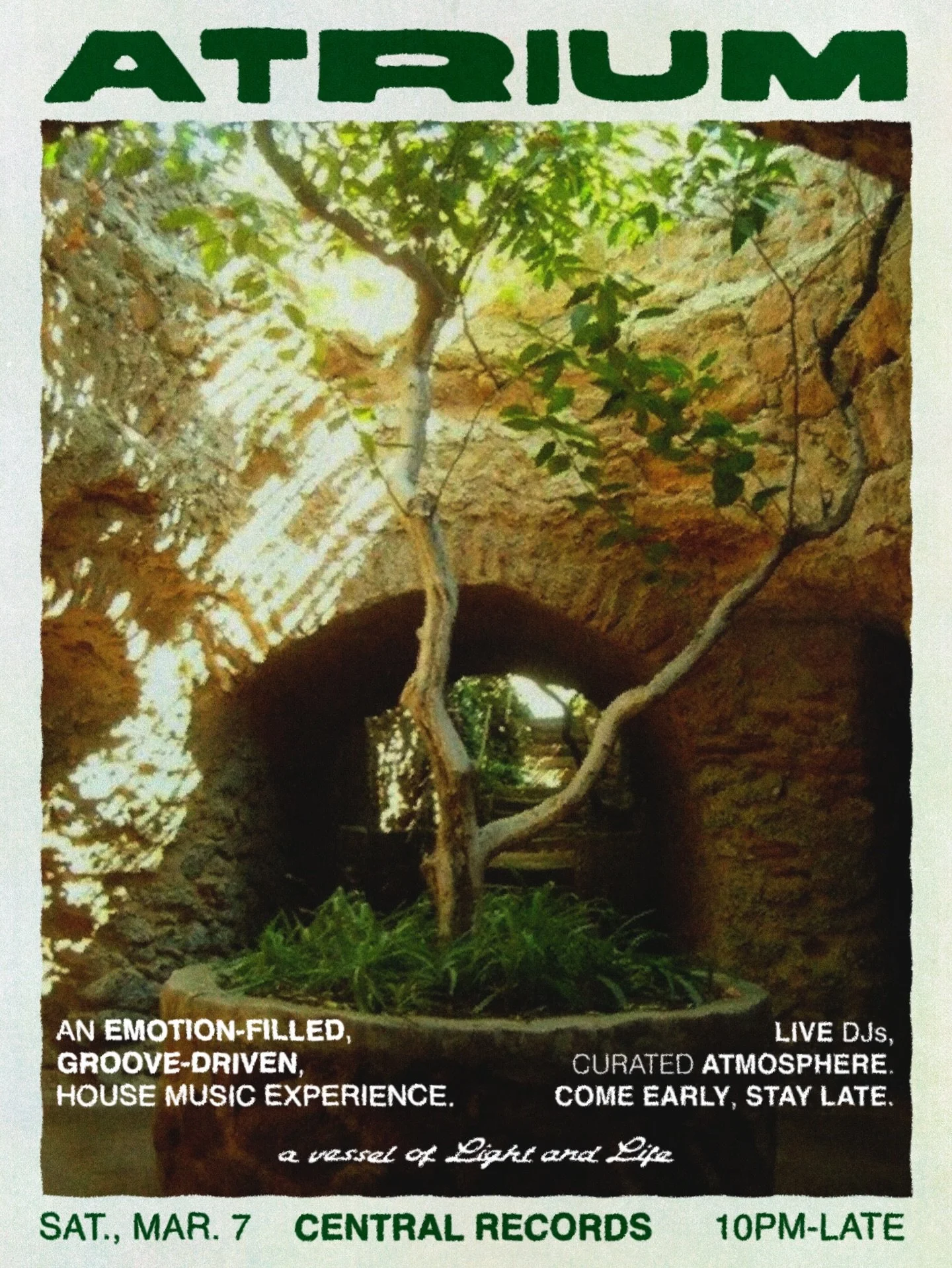 We are excited to be back for a night of emotion-filled, groove-driven house music at @central.records 🌴

RSVP now via the link in our bio.

Saturday, March 7th
824 N Central Ave
10PM until late
$10 at the door

flyer by @bychristianbranch 

a vesse