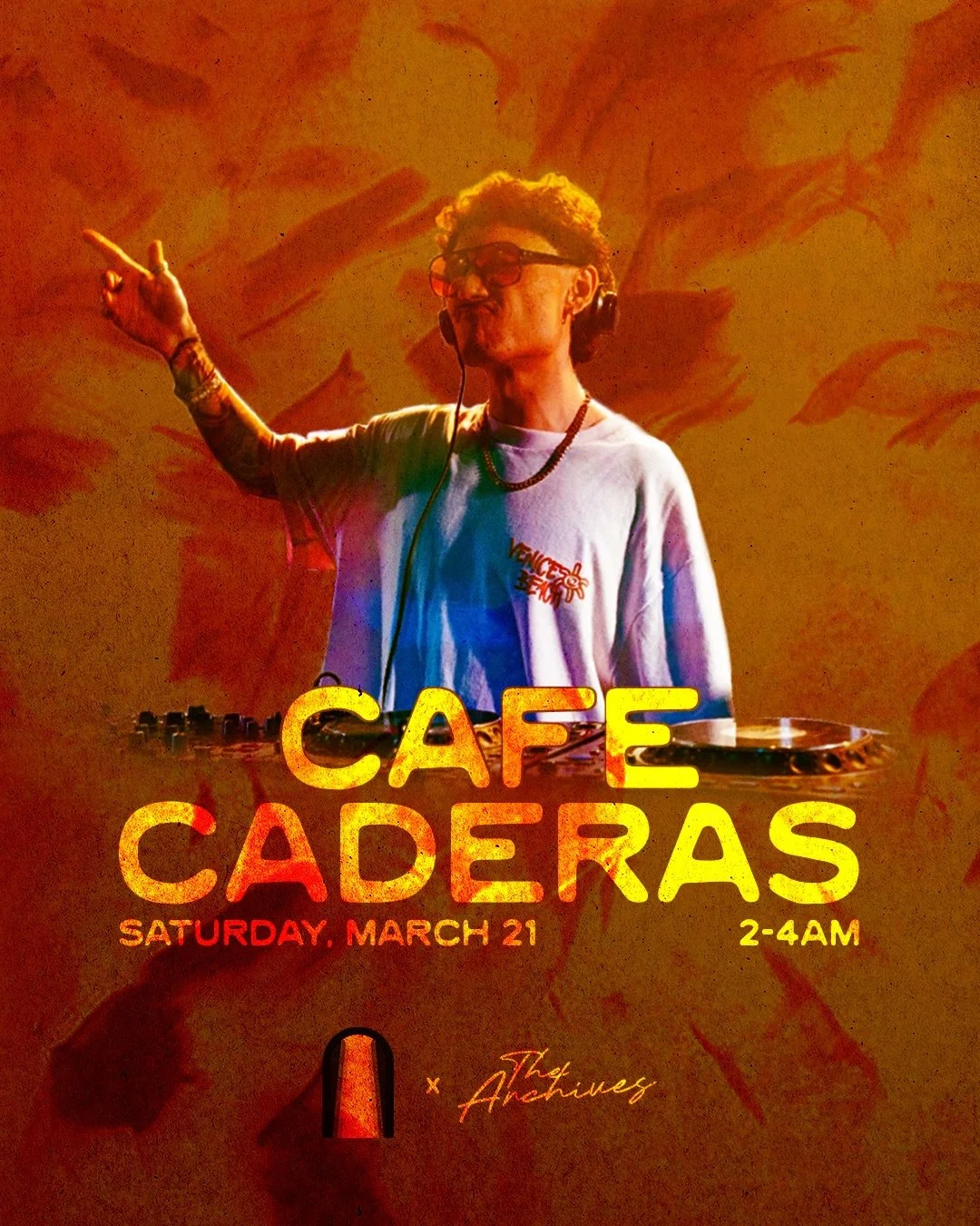 We are incredibly excited to welcome @cafecaderas to the &lsquo;ATRIUM at The Archives&rsquo; stage for a true late-night groove, 2-4AM.

Cafe Caderas is a DJ/Producer from Bogota, Colombia currently based in Phoenix, Arizona where he perfects his cr