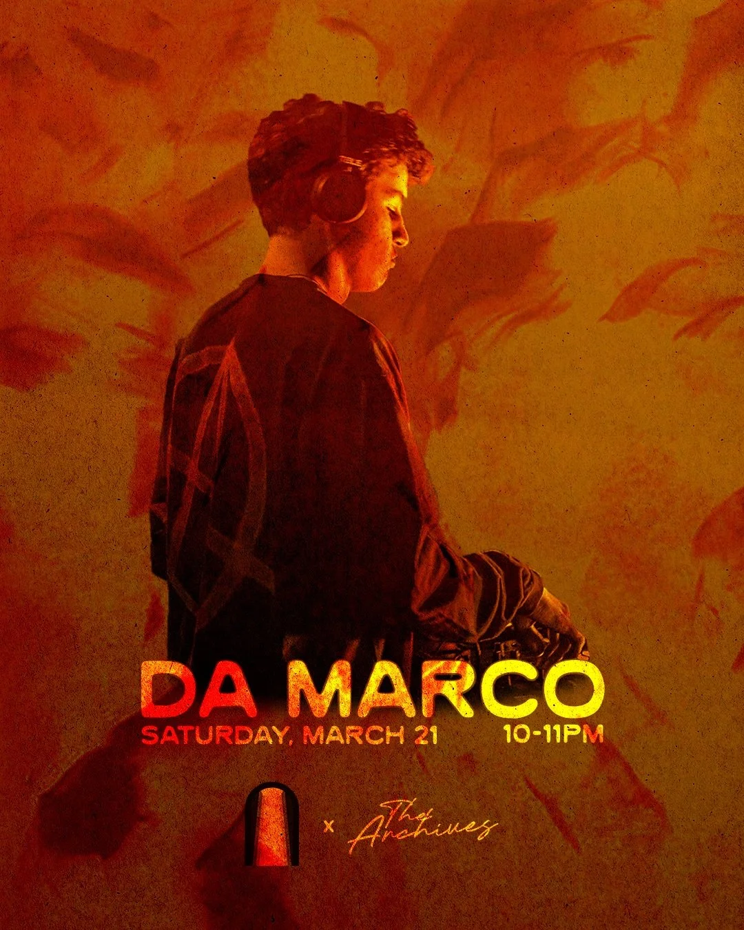 @efeozdamarr will be kicking us off Saturday night from 10-11PM. 

Da Marco, a Turkish DJ and producer, is known for his hypnotic blend of afro house and melodic electronic sounds. His sets combine deep grooves, atmospheric vocals, and driving percus