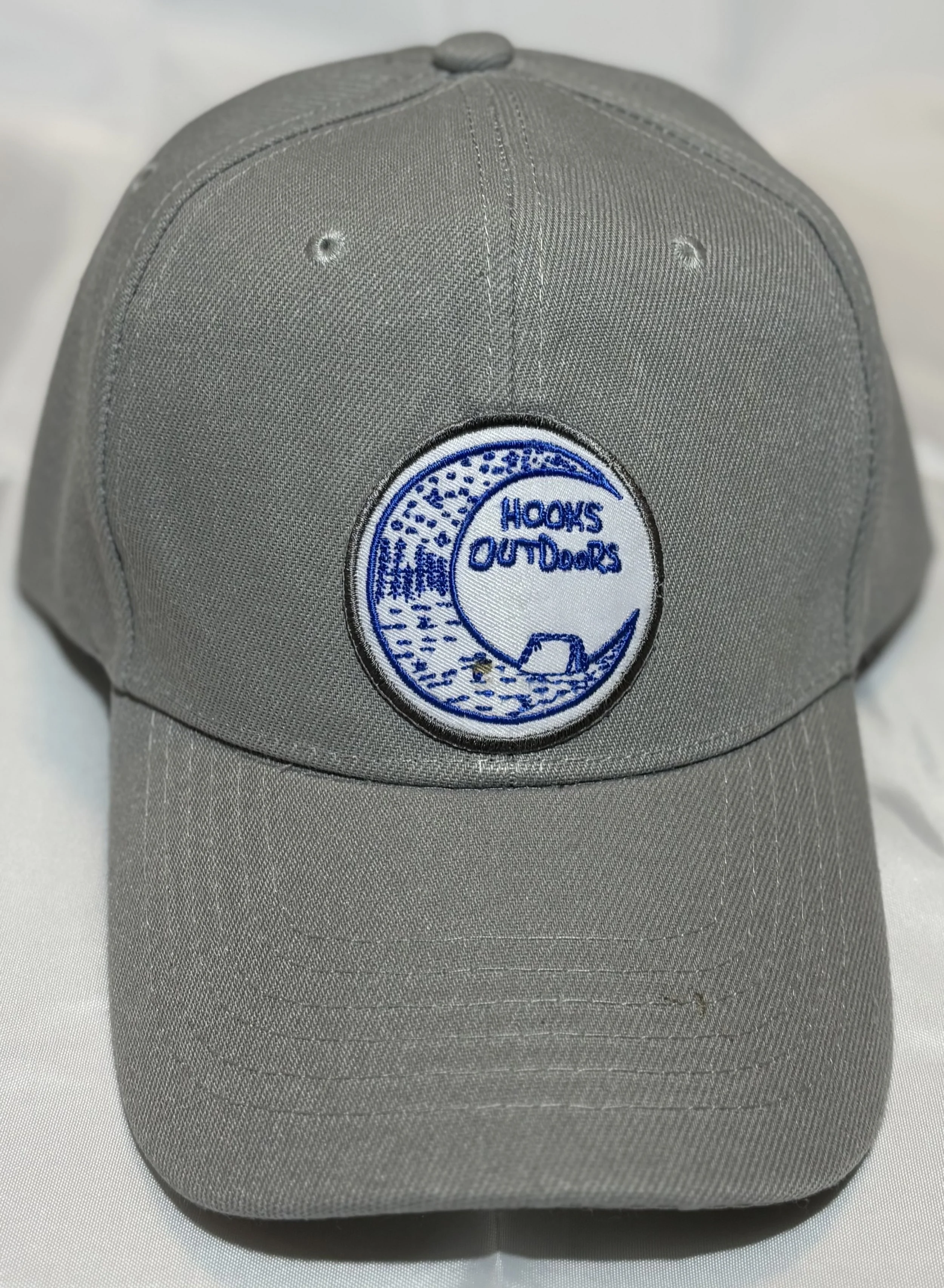 Hooks Outdoors Light Gray Baseball Cap