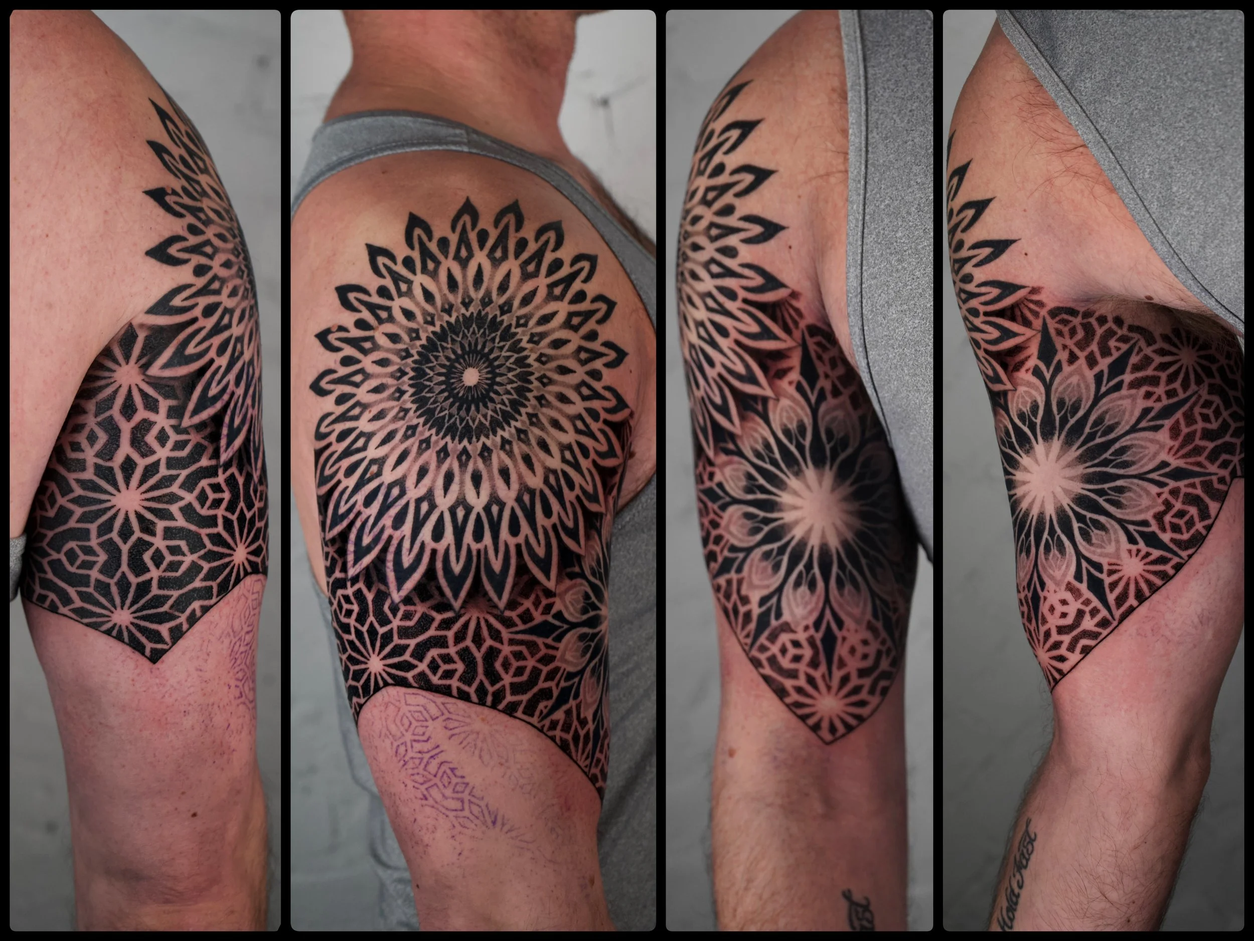 Mandala Tattoo Half Sleeve