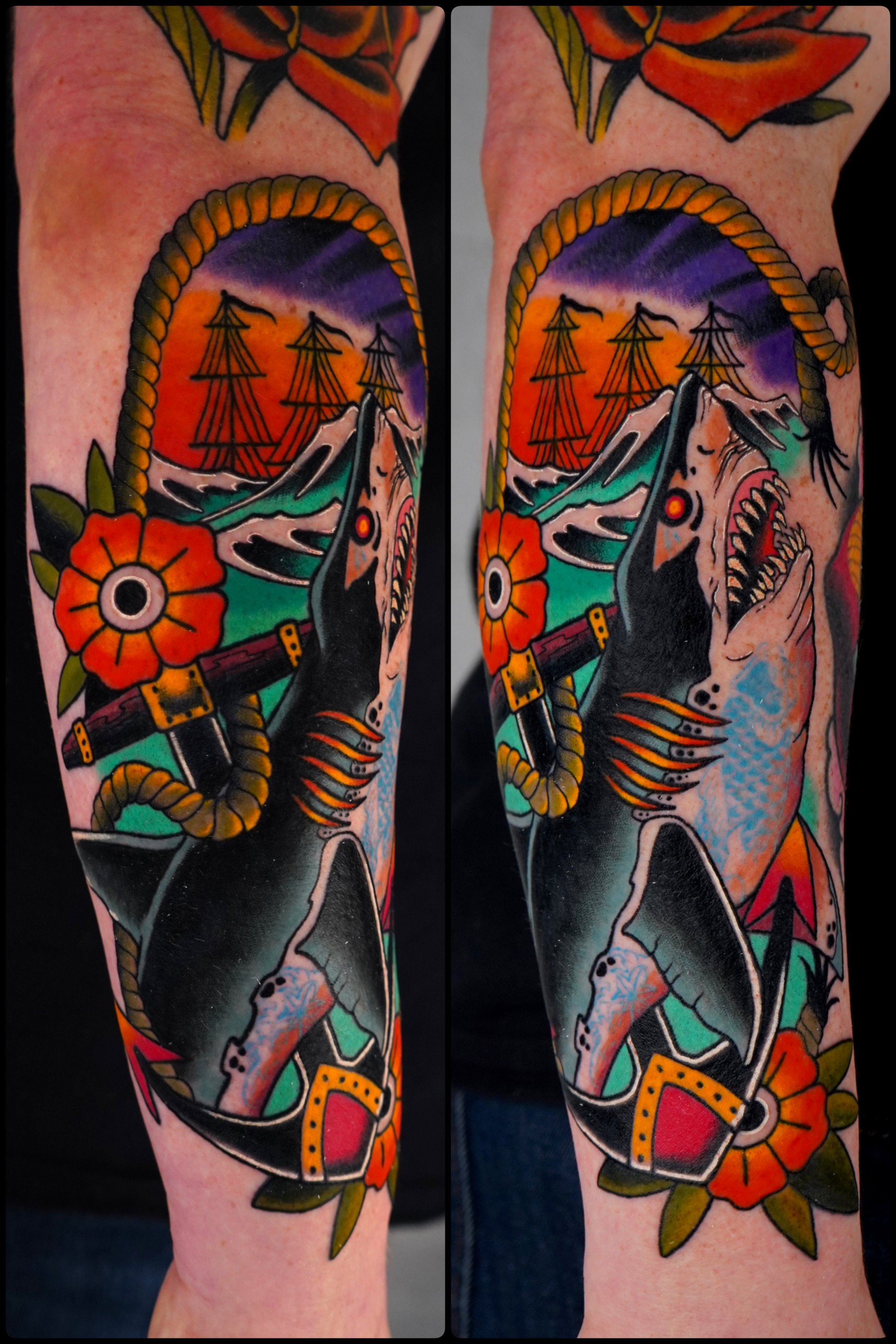 Traditional Shark Tattoo