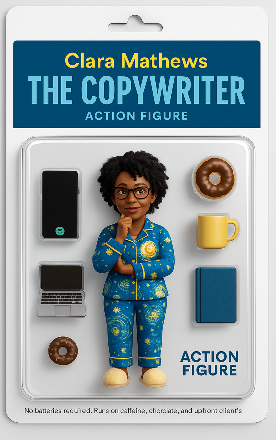 Clara Mathews, The Copywriter Action Figure