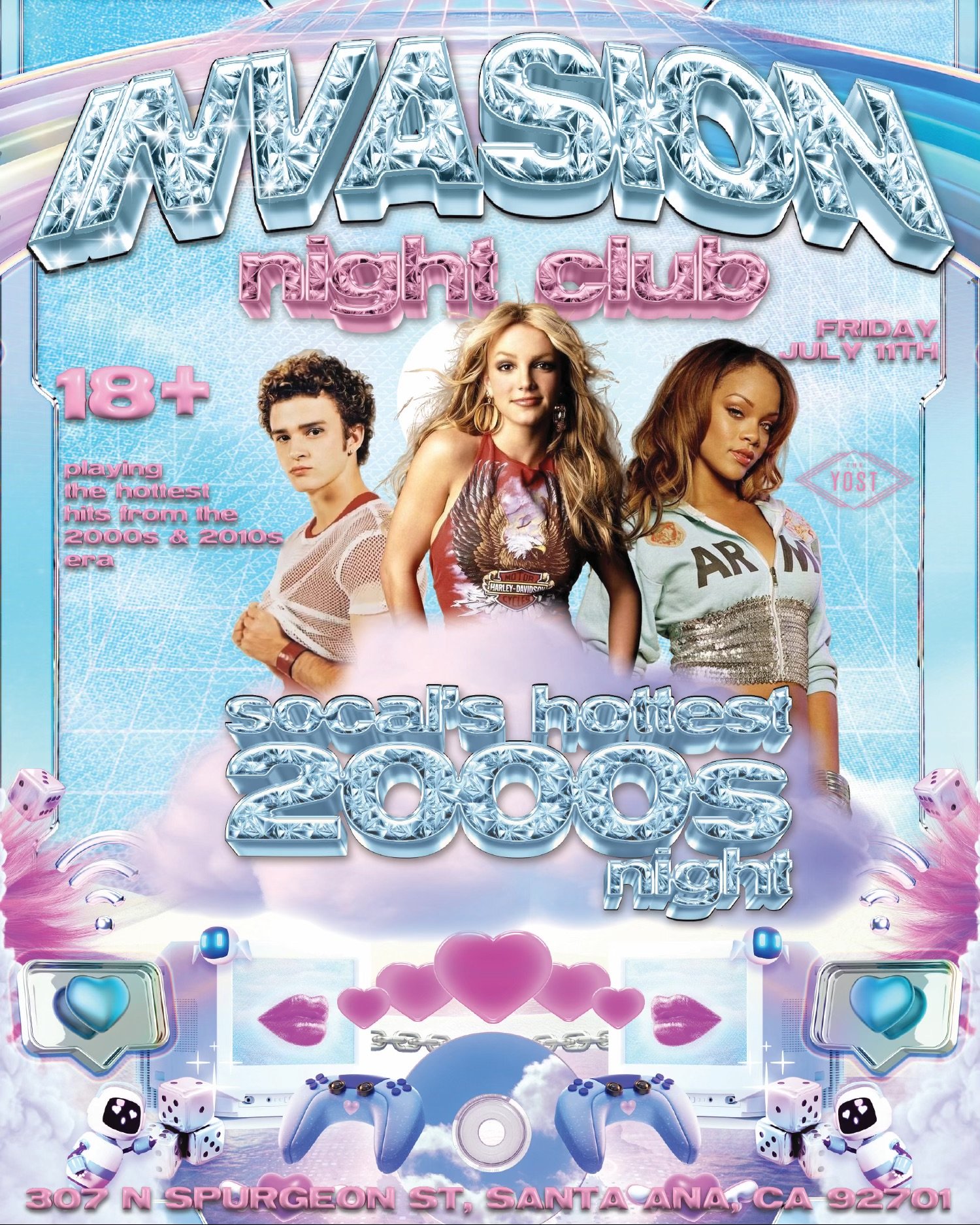Invasion “2000'S NIGHT” At The Yost Pop, Rnb, Hip Hop & More