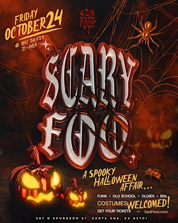 Sad Foos Presents Scary Foo A Spooky Affair 🪦🧟 + Funk + Old School + Oldies + 80's + Freestyle