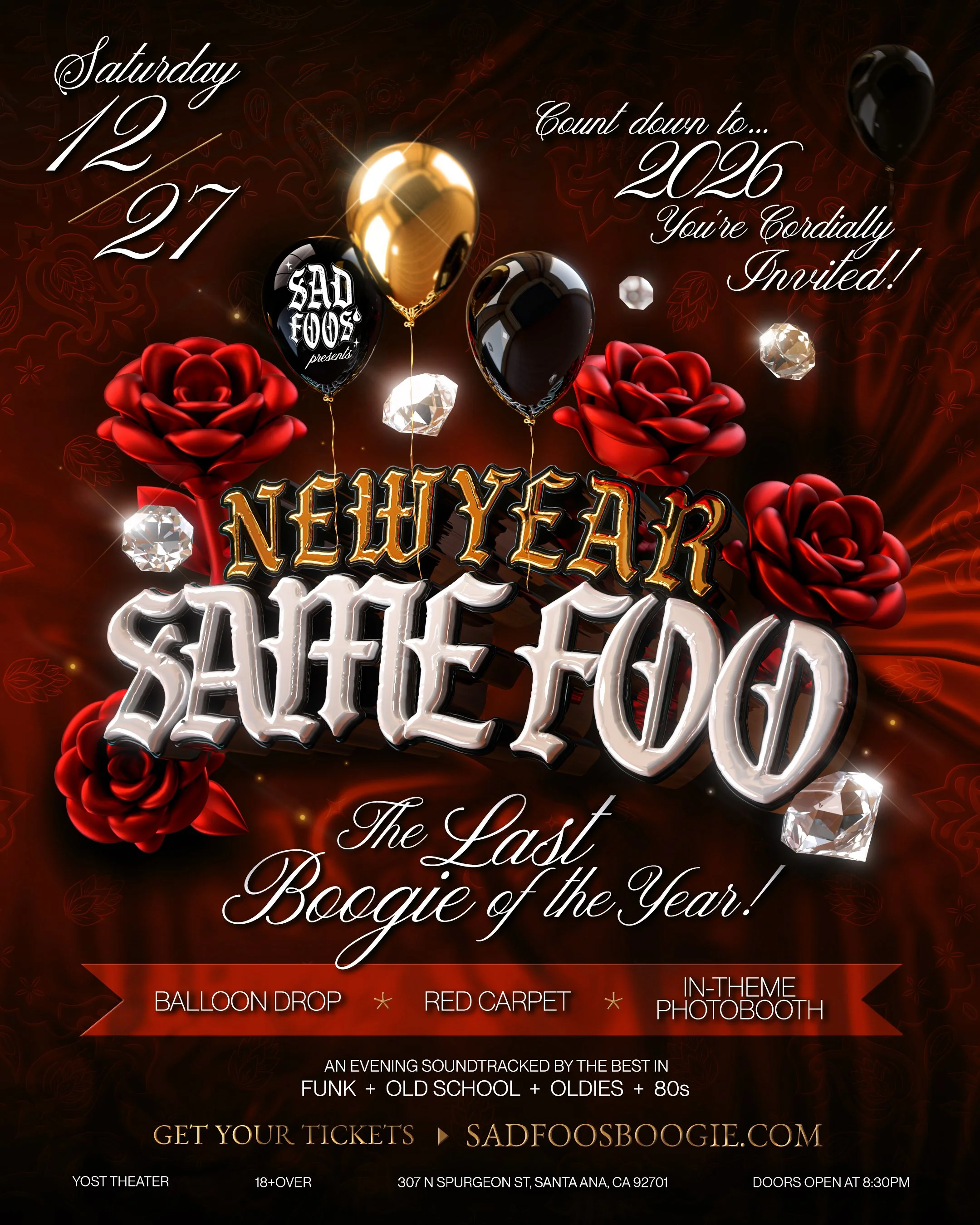 Sad Foos Presents Same Foo, New year Funk + Old School + Oldies + Freestyle