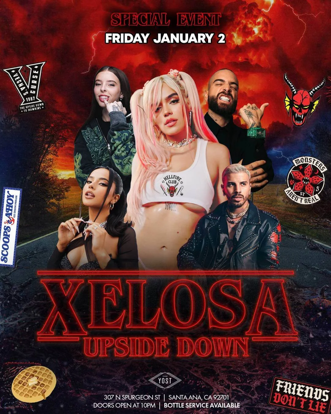 XELOSA UPSIDE DOWN PARTY