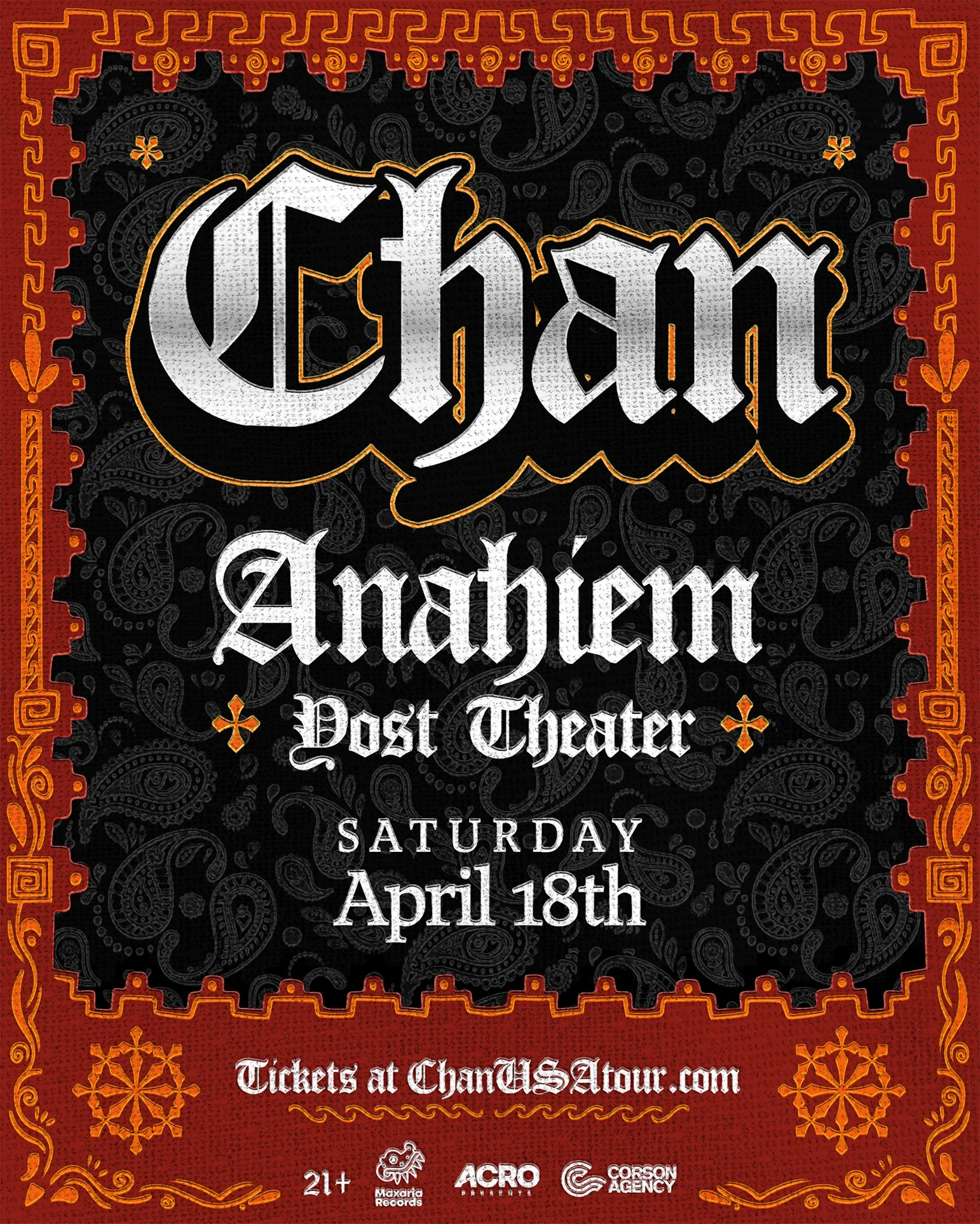 CHAN LIVE | USA TOUR 