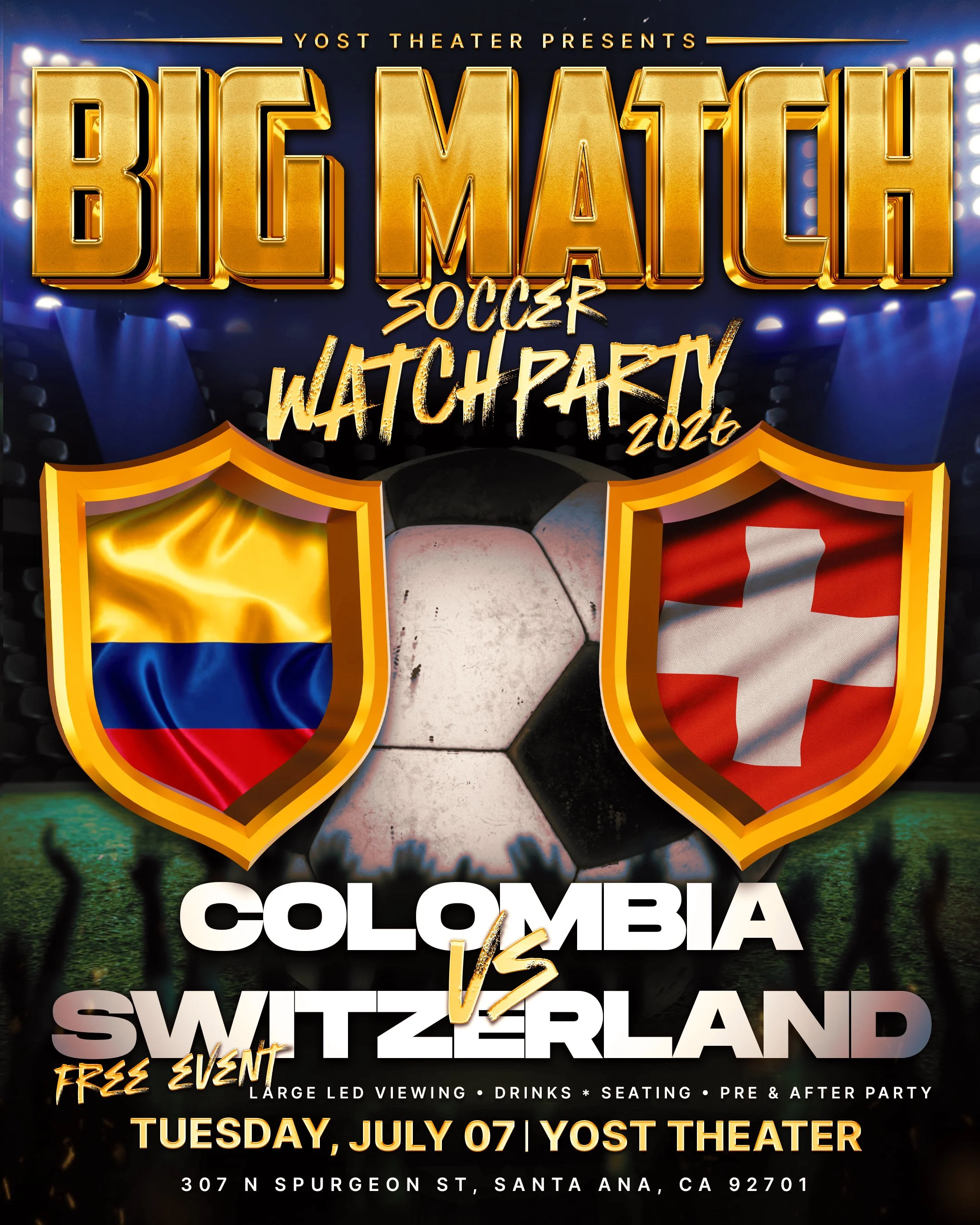 Colombia vs Switzerland ⚽