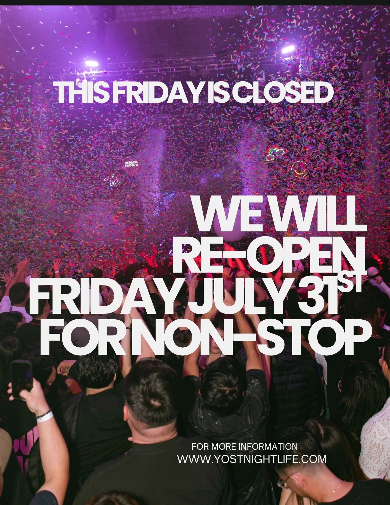 FRIDAY CLOSED